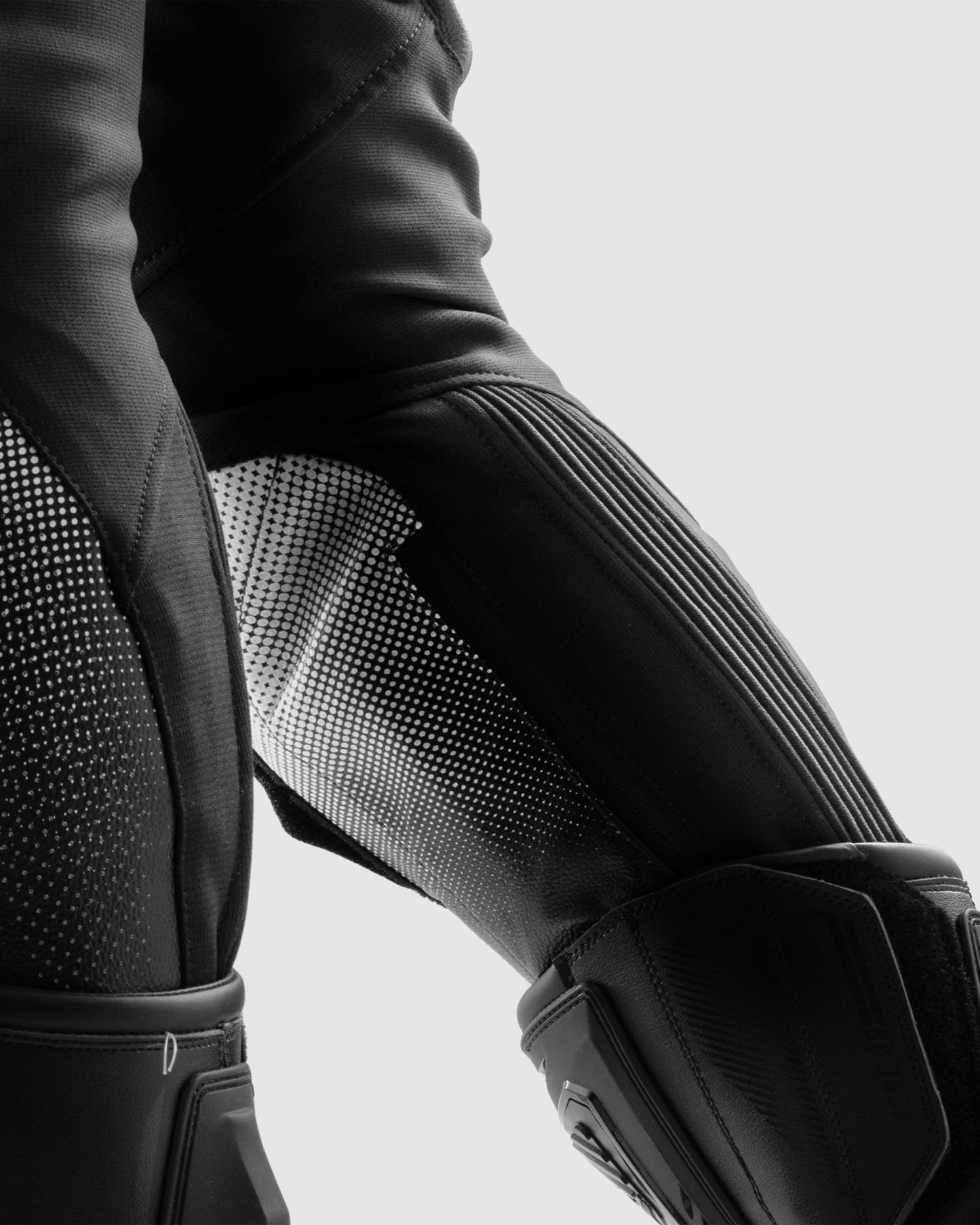 Inferno Motorradhose Schwarz Weiß