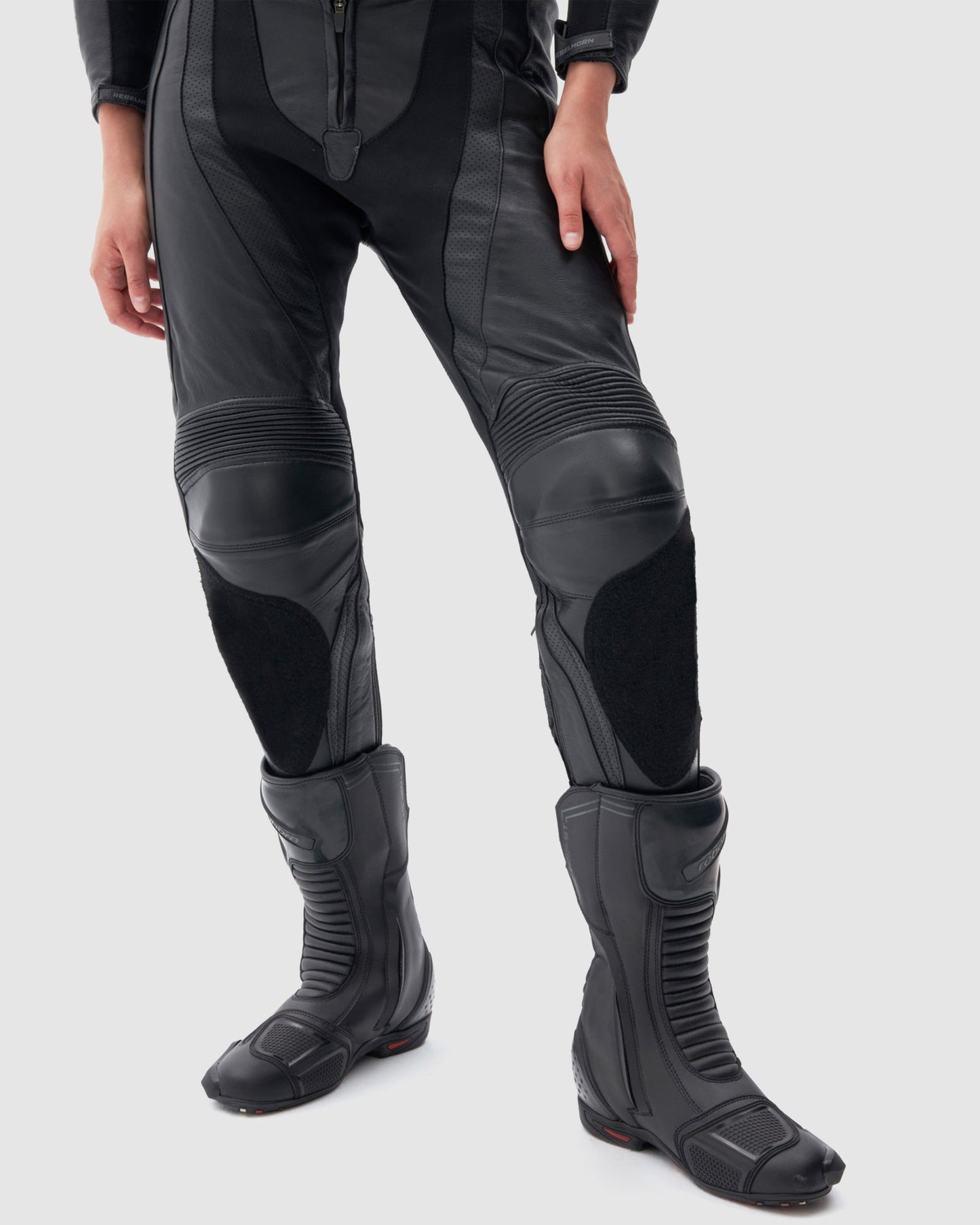 Rebel Damen Motorradhose Schwarz