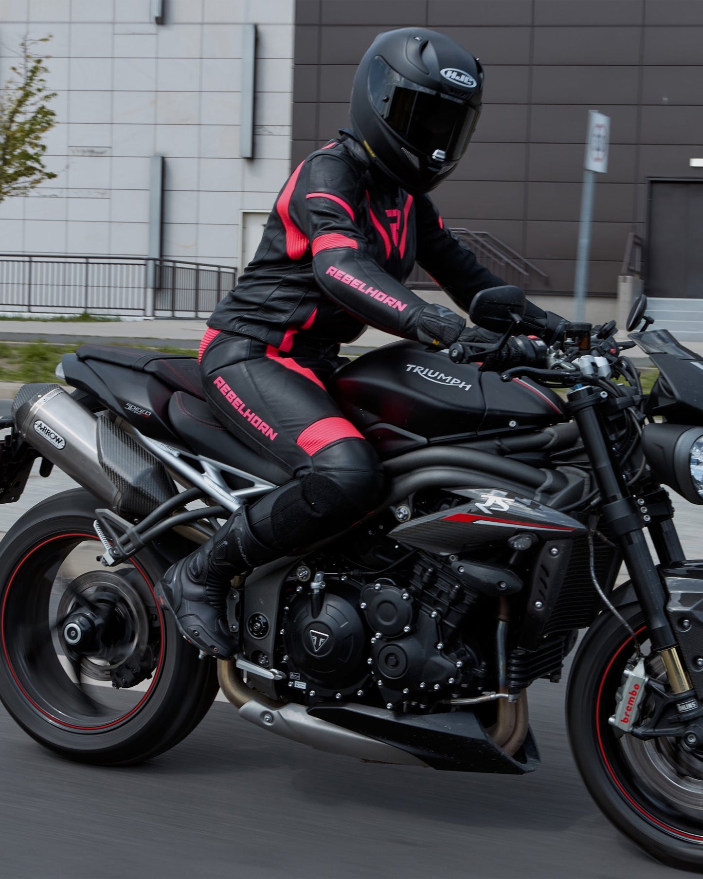 Rebel Damen Motorradhose Rosa