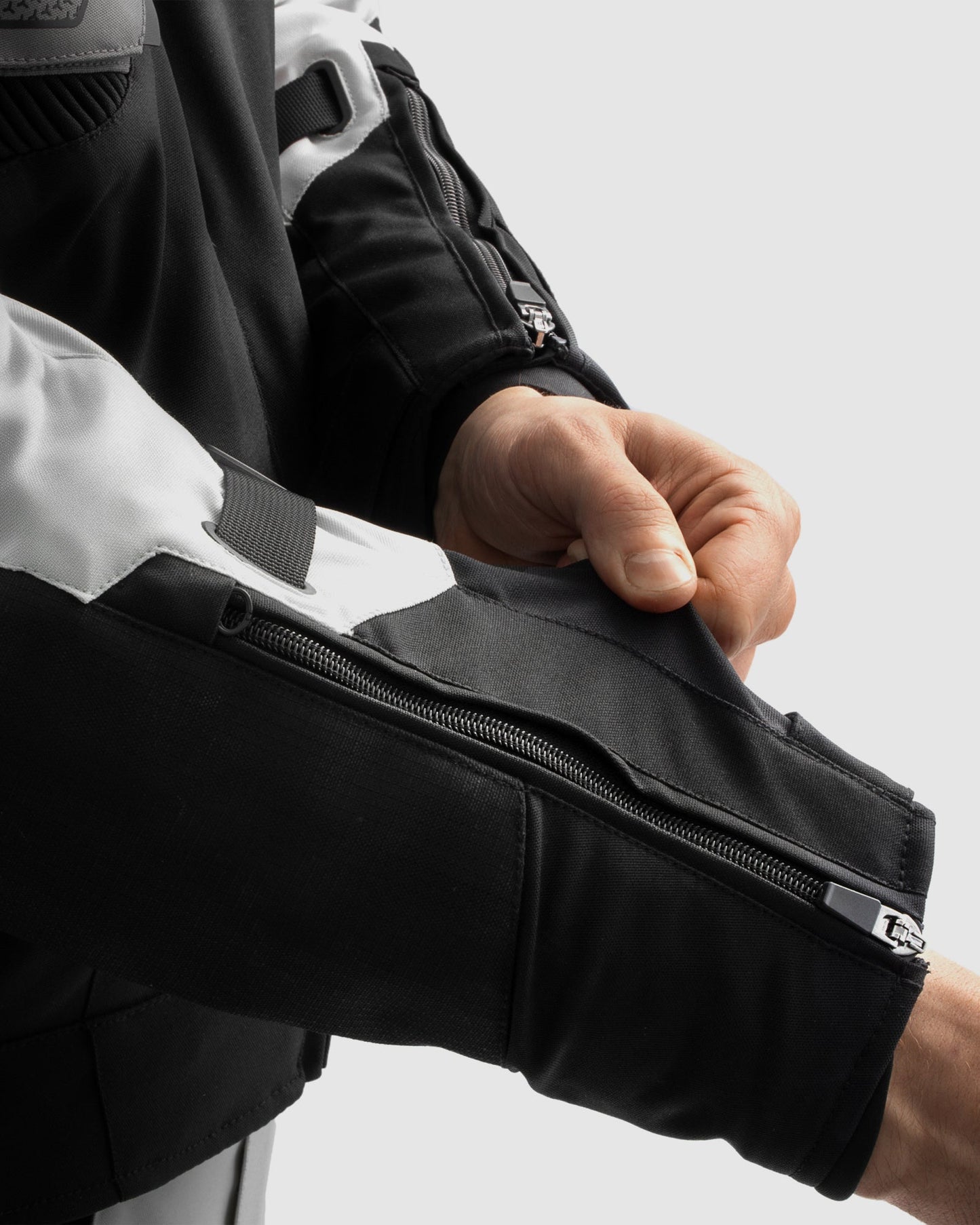 Borg II Motorradjacke Schwarz Grau Fluo Gelb