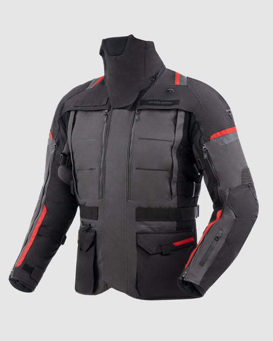 Cubby V Motorradjacke Dunkelgrau