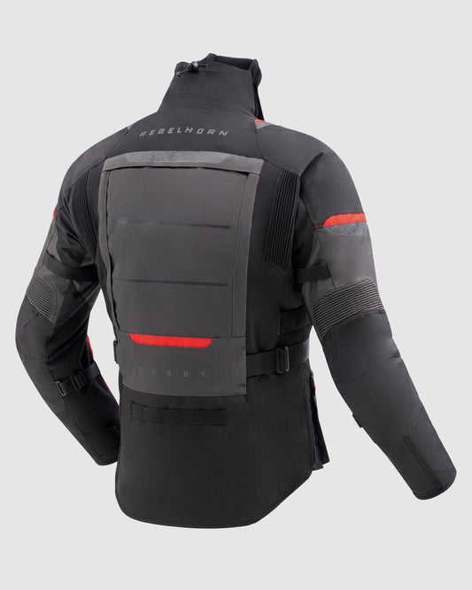 Cubby V Motorradjacke Dunkelgrau