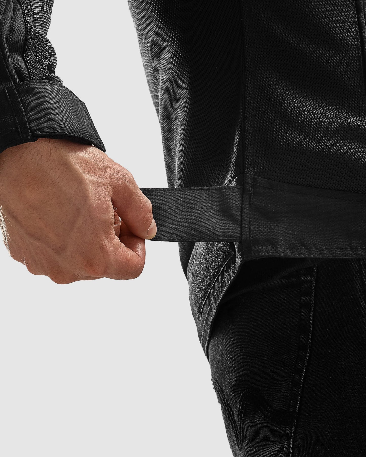 Echo Motorradjacke Schwarz