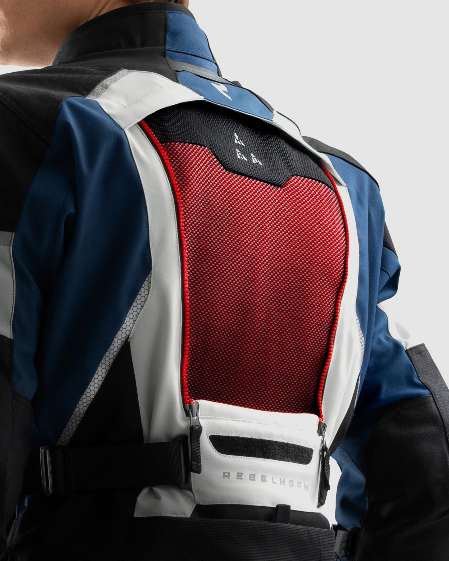 Hardy 3.0 Motorradjacke Grau, Blau, Rot