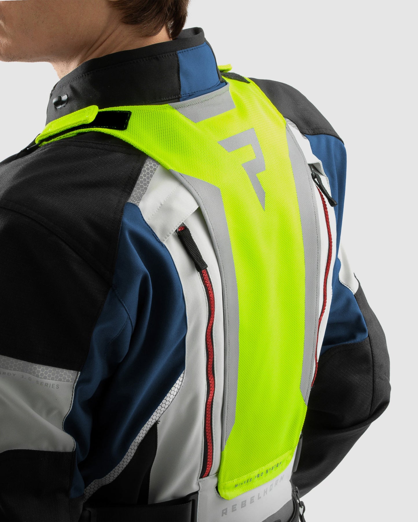 Hardy 3.0 Motorradjacke Grau, Blau, Rot