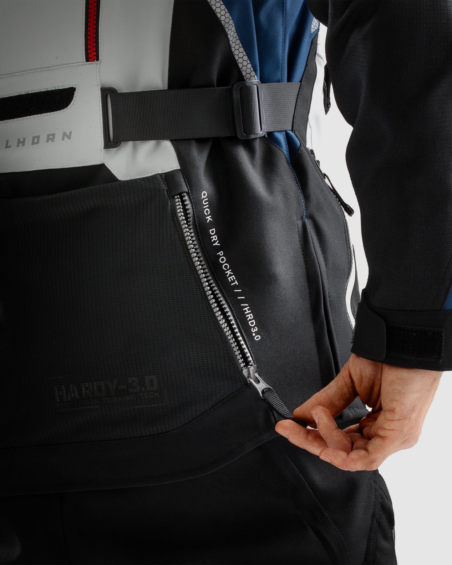 Hardy 3.0 Motorradjacke Grau, Blau, Rot