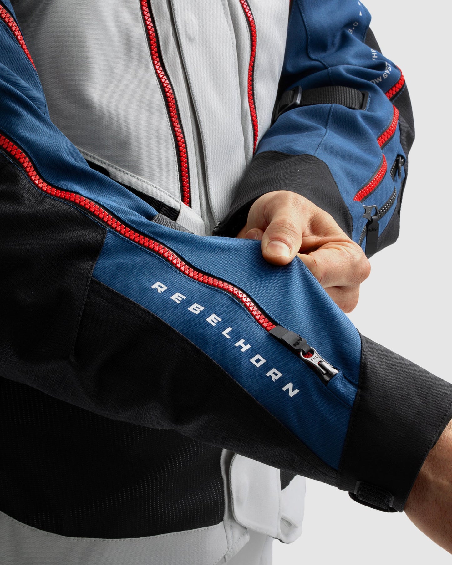 Hardy 3.0 Motorradjacke Grau, Blau, Rot