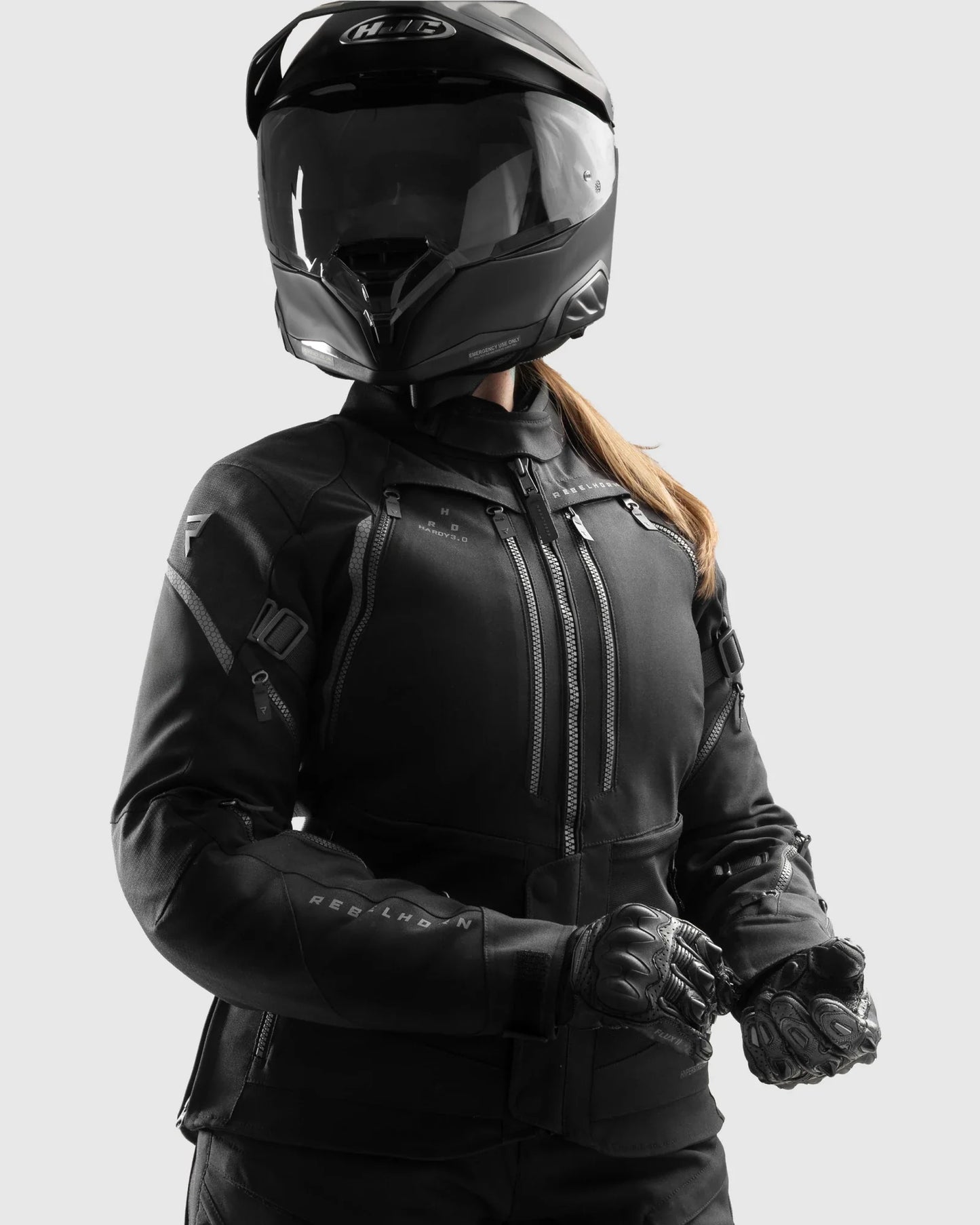 Hardy 3.0 Damen Motorradjacke Schwarz