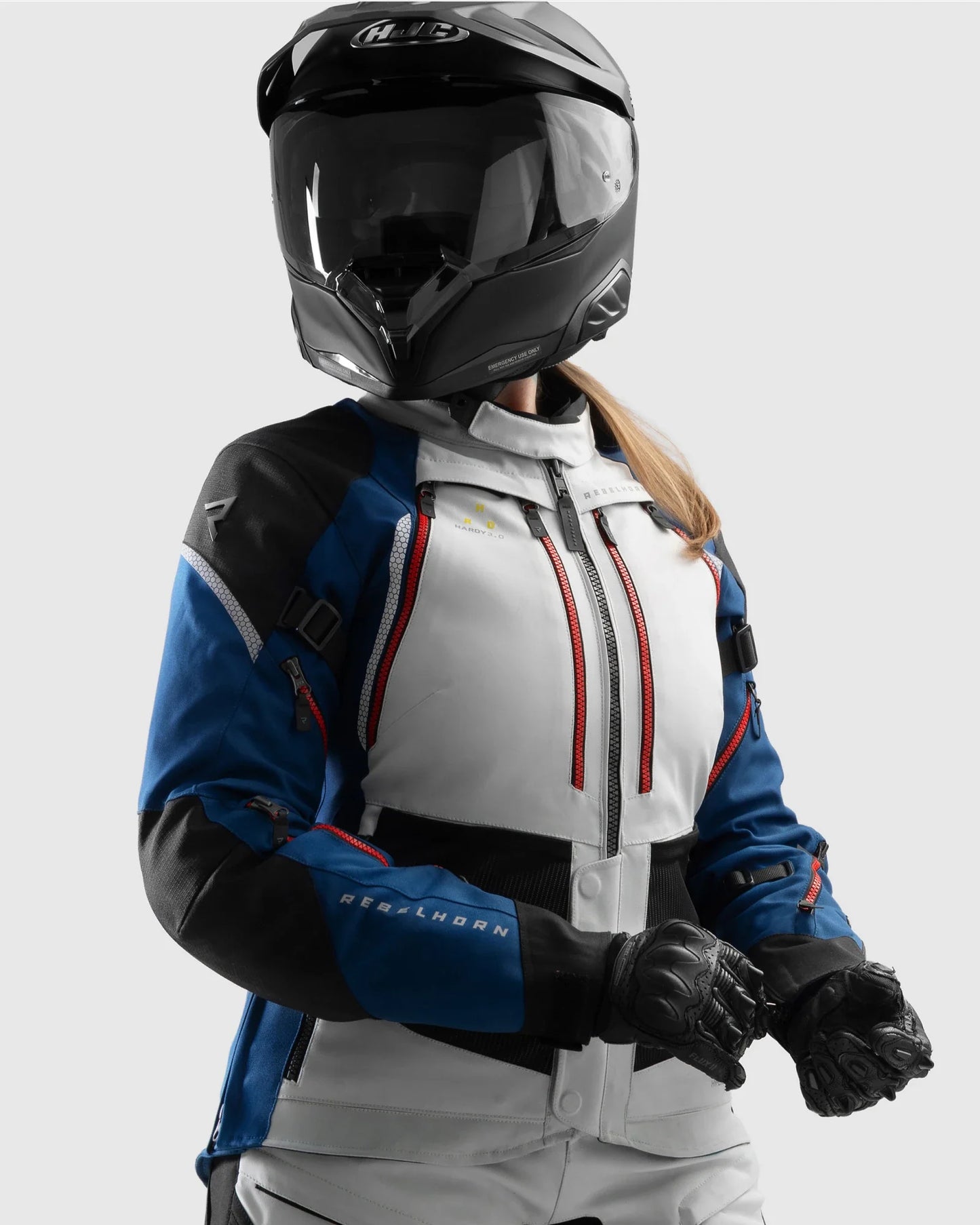 Hardy 3.0 Damen Motorradjacke Blau