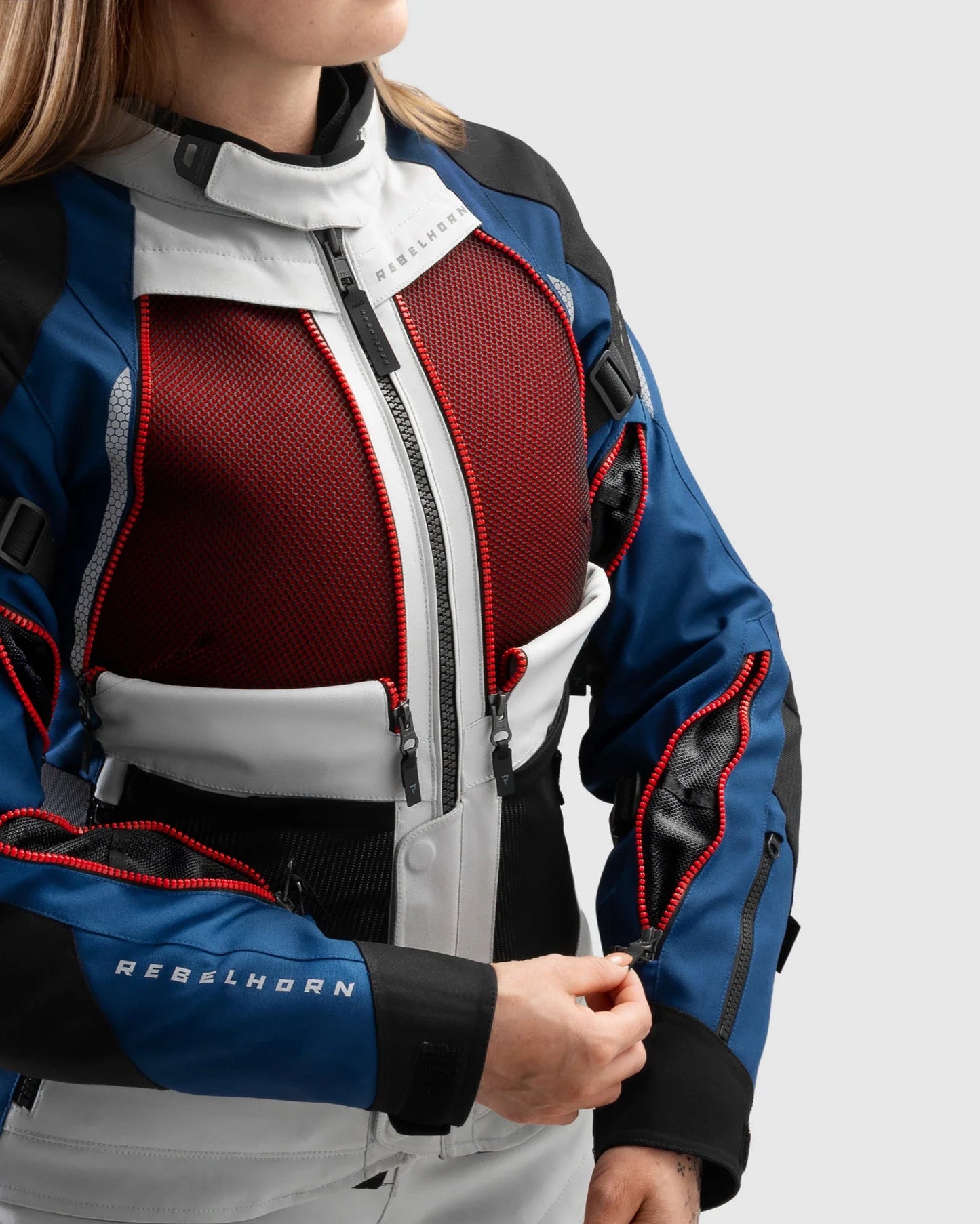 Hardy 3.0 Damen Motorradjacke Blau