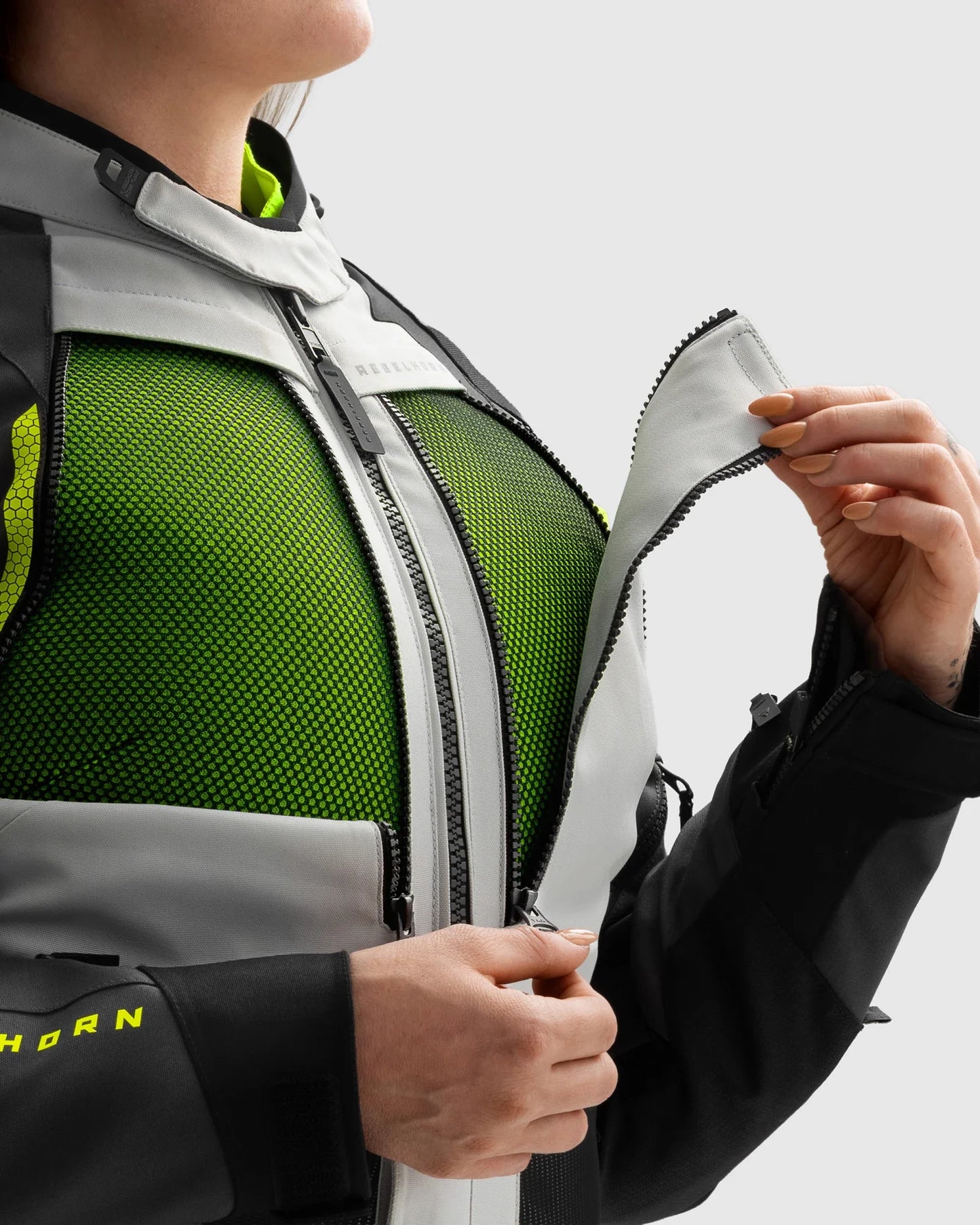 Hardy 3.0 Damen Motorradjacke Grau