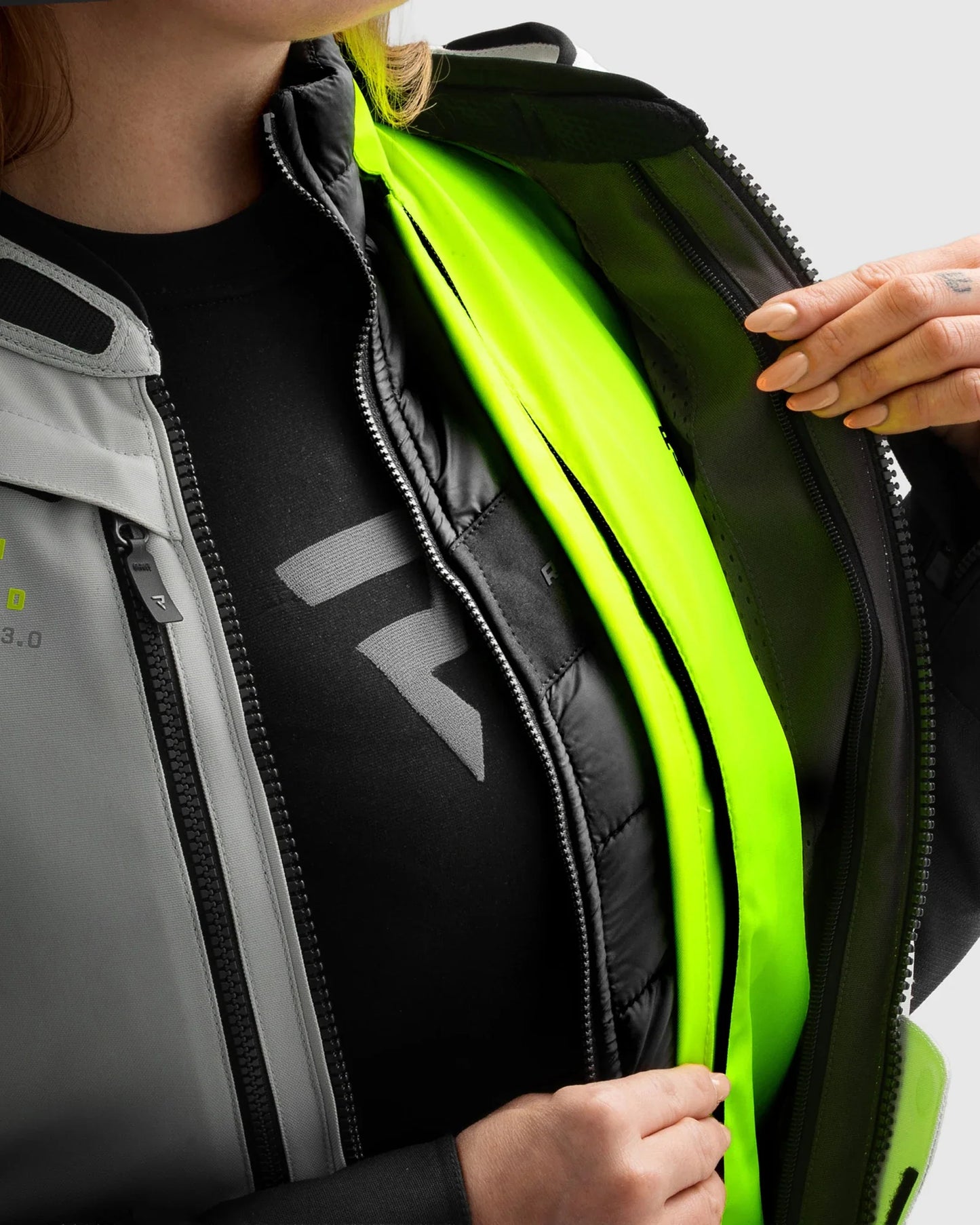 Hardy 3.0 Damen Motorradjacke Grau