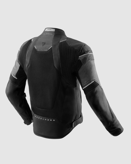 Hiflow V Motorradjacke Schwarz