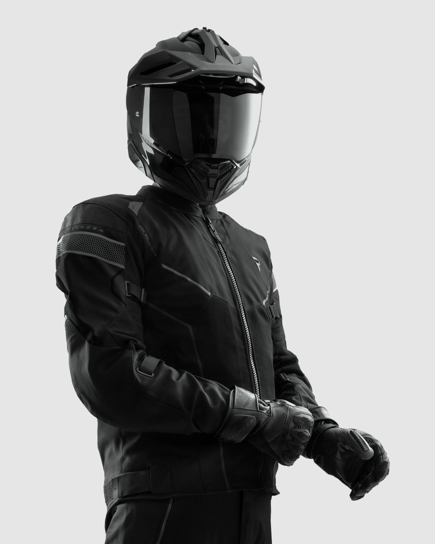 Hiflow V Motorradjacke Schwarz