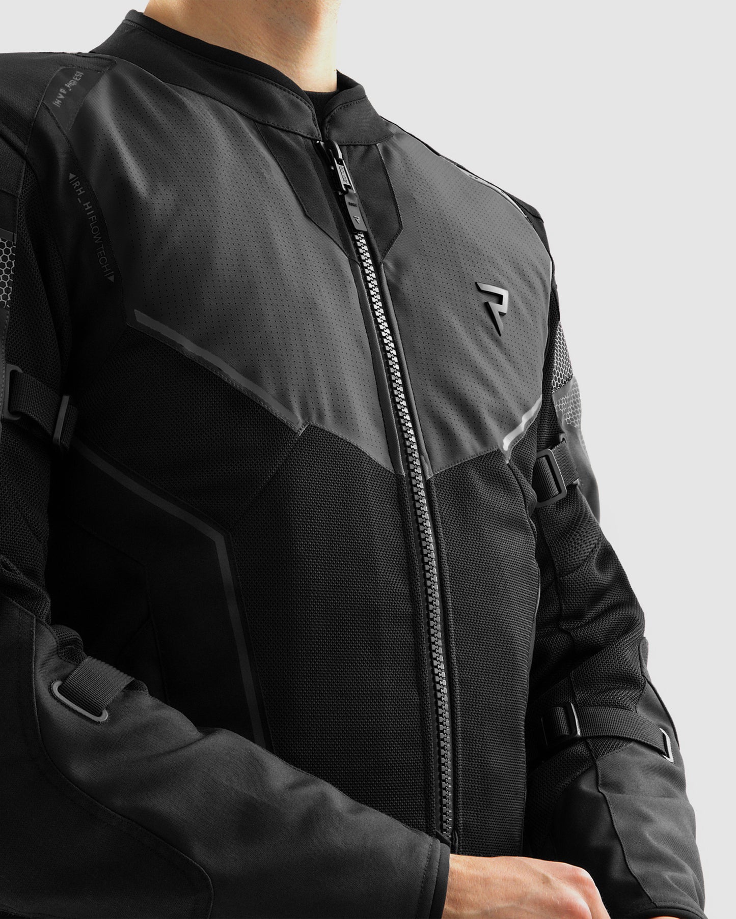 Hiflow V Motorradjacke Schwarz