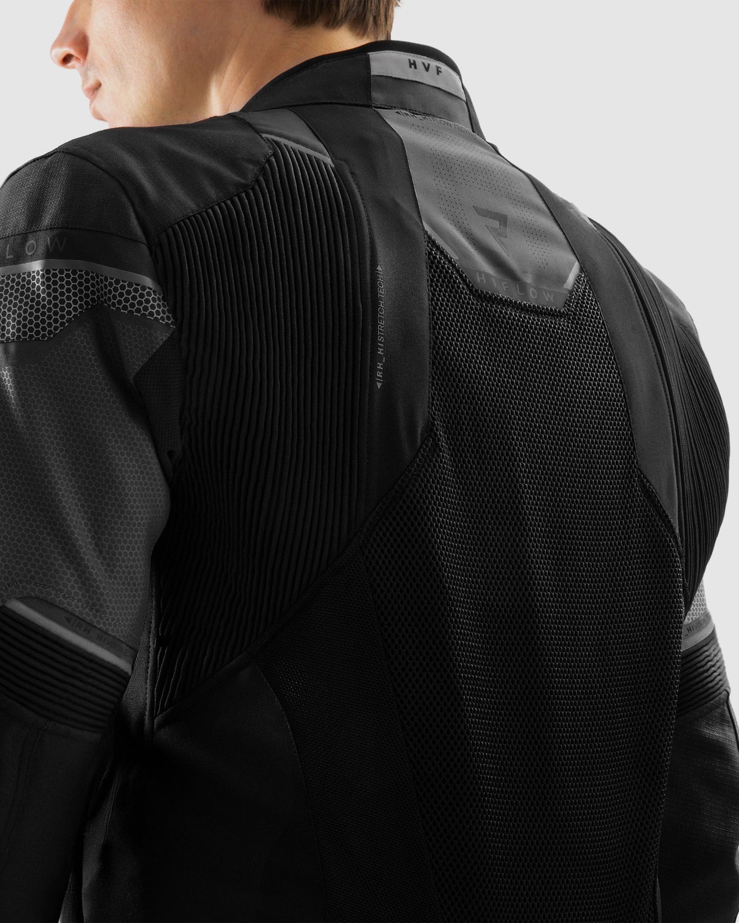Hiflow V Motorradjacke Schwarz