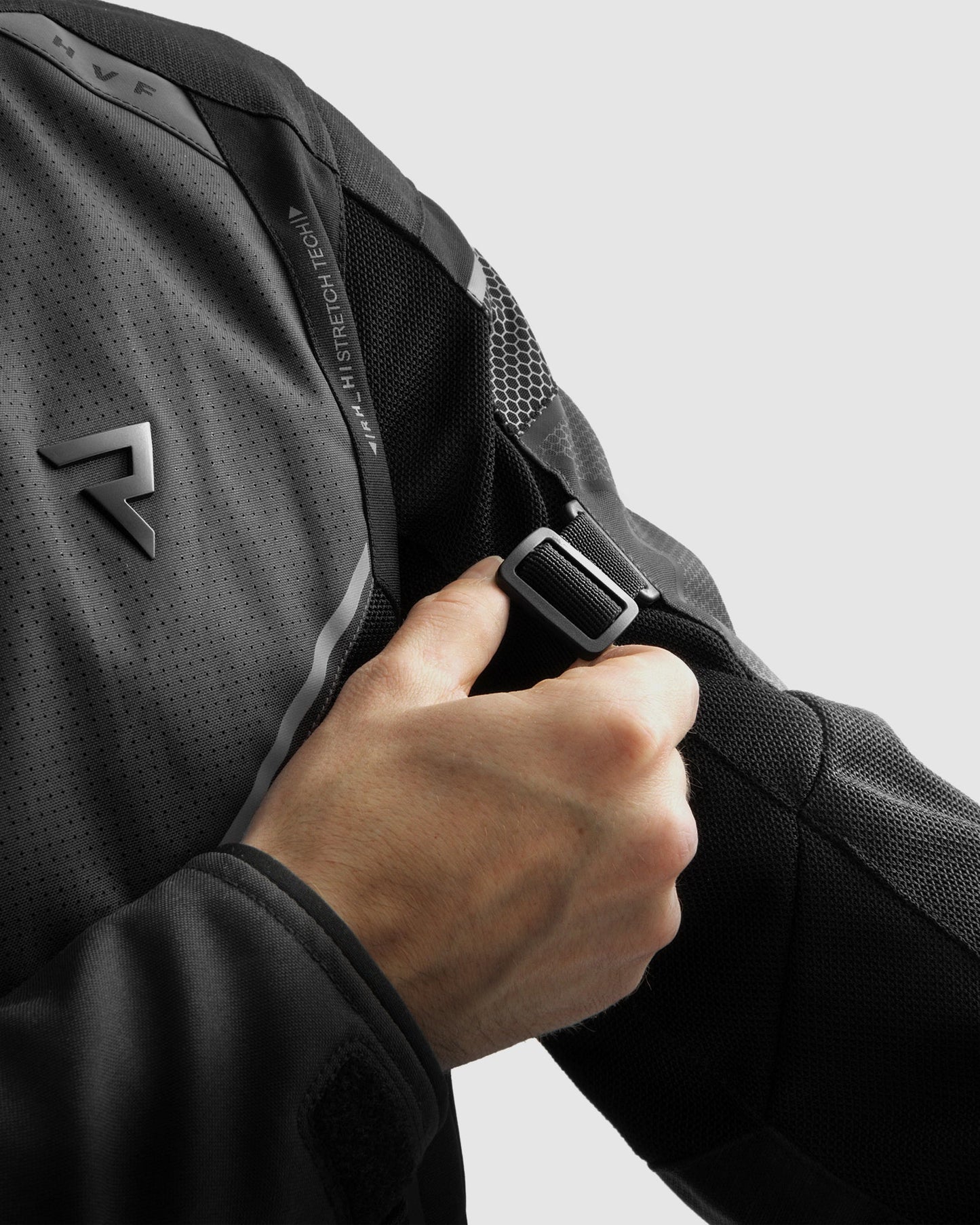 Hiflow V Motorradjacke Schwarz