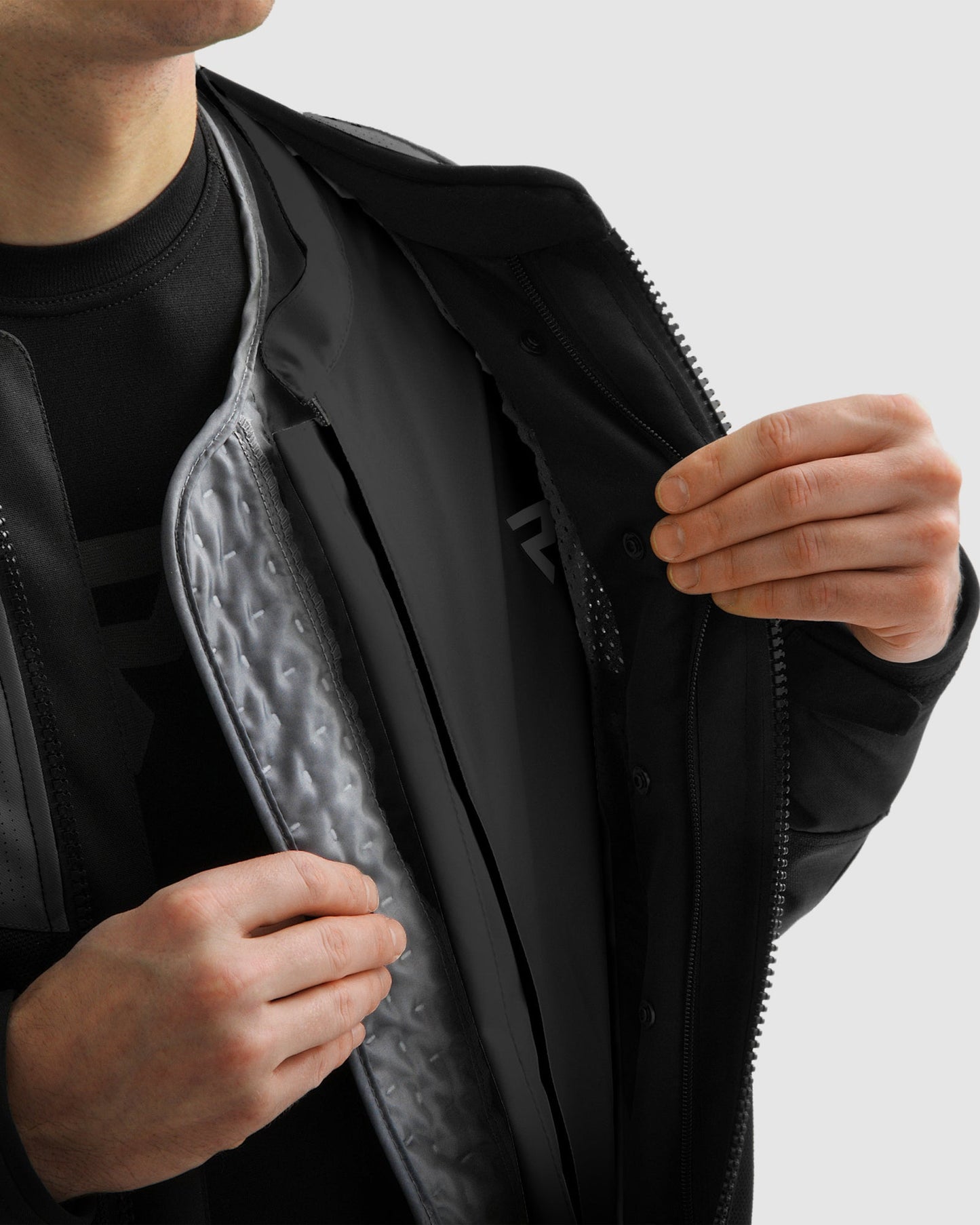 Hiflow V Motorradjacke Schwarz