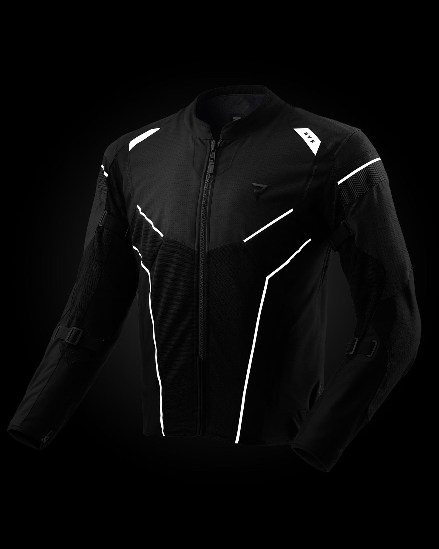 Hiflow V Motorradjacke Schwarz