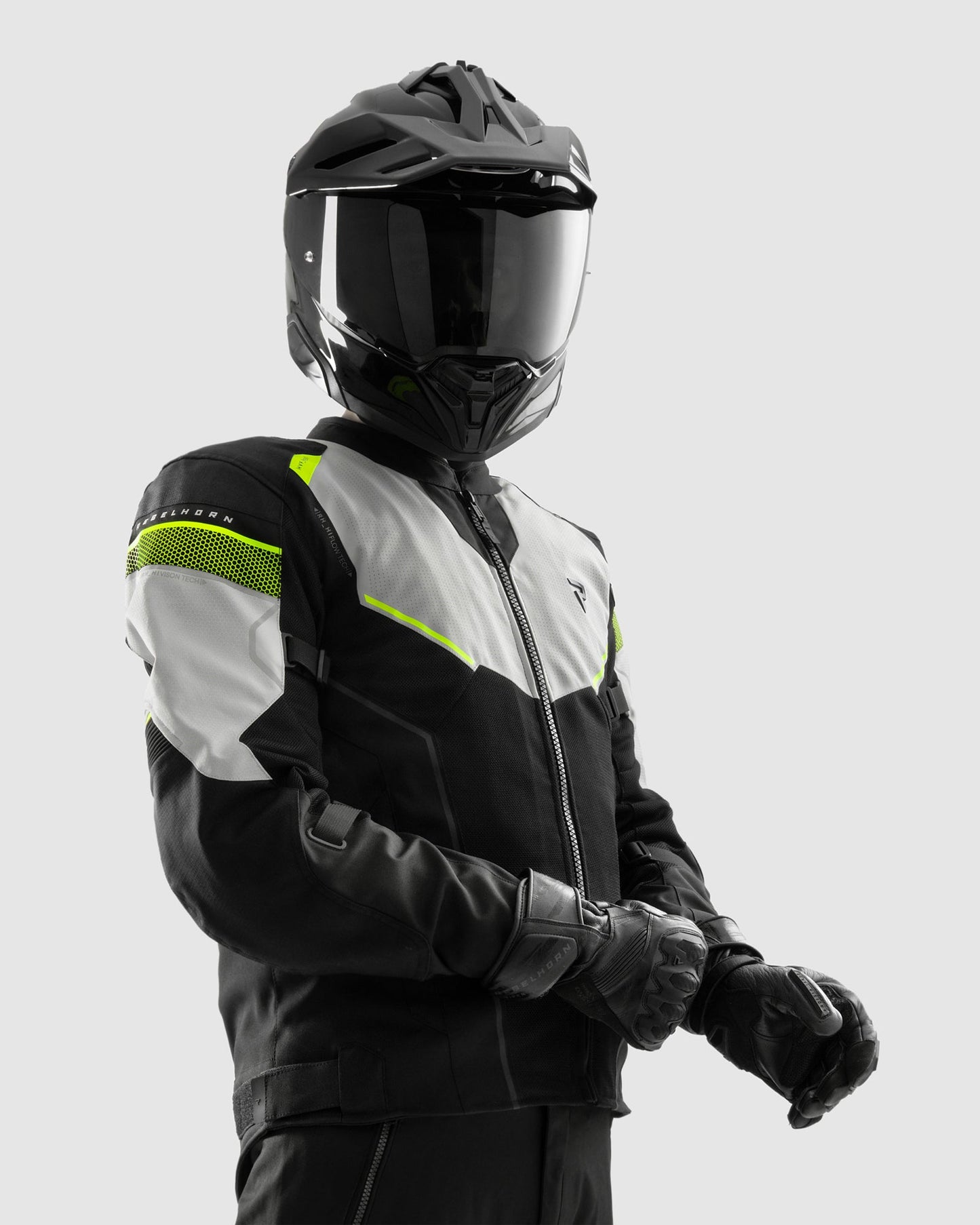 Hiflow V Motorradjacke Grau