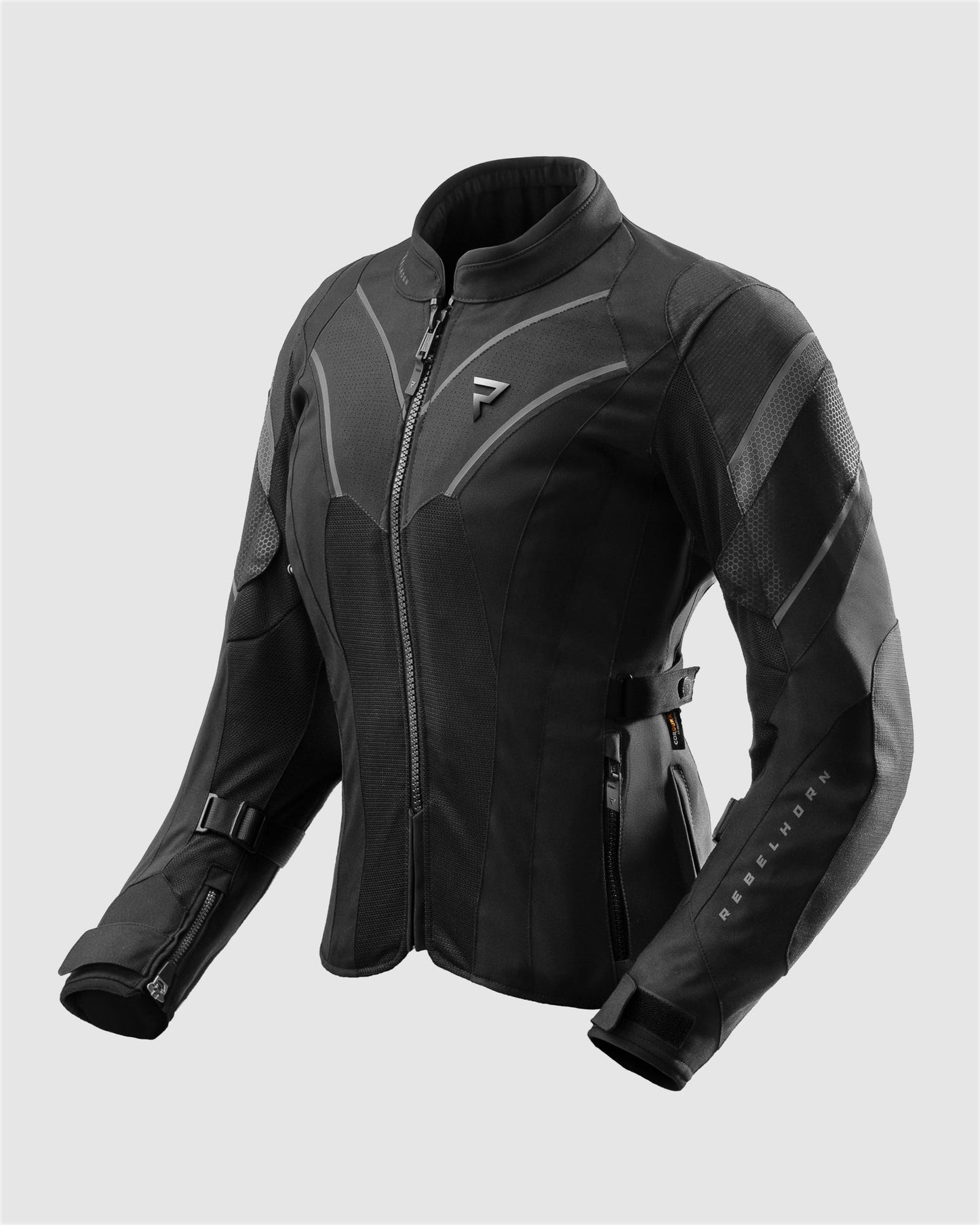 Hiflow V Damen Motorradjacke Schwarz