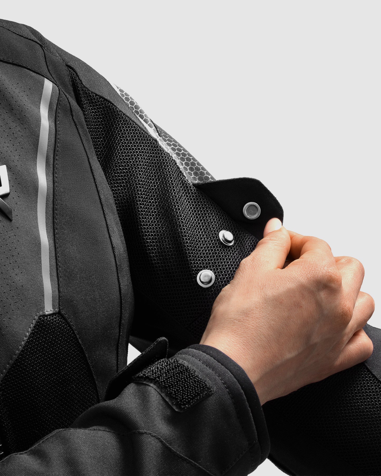 Hiflow V Damen Motorradjacke Schwarz