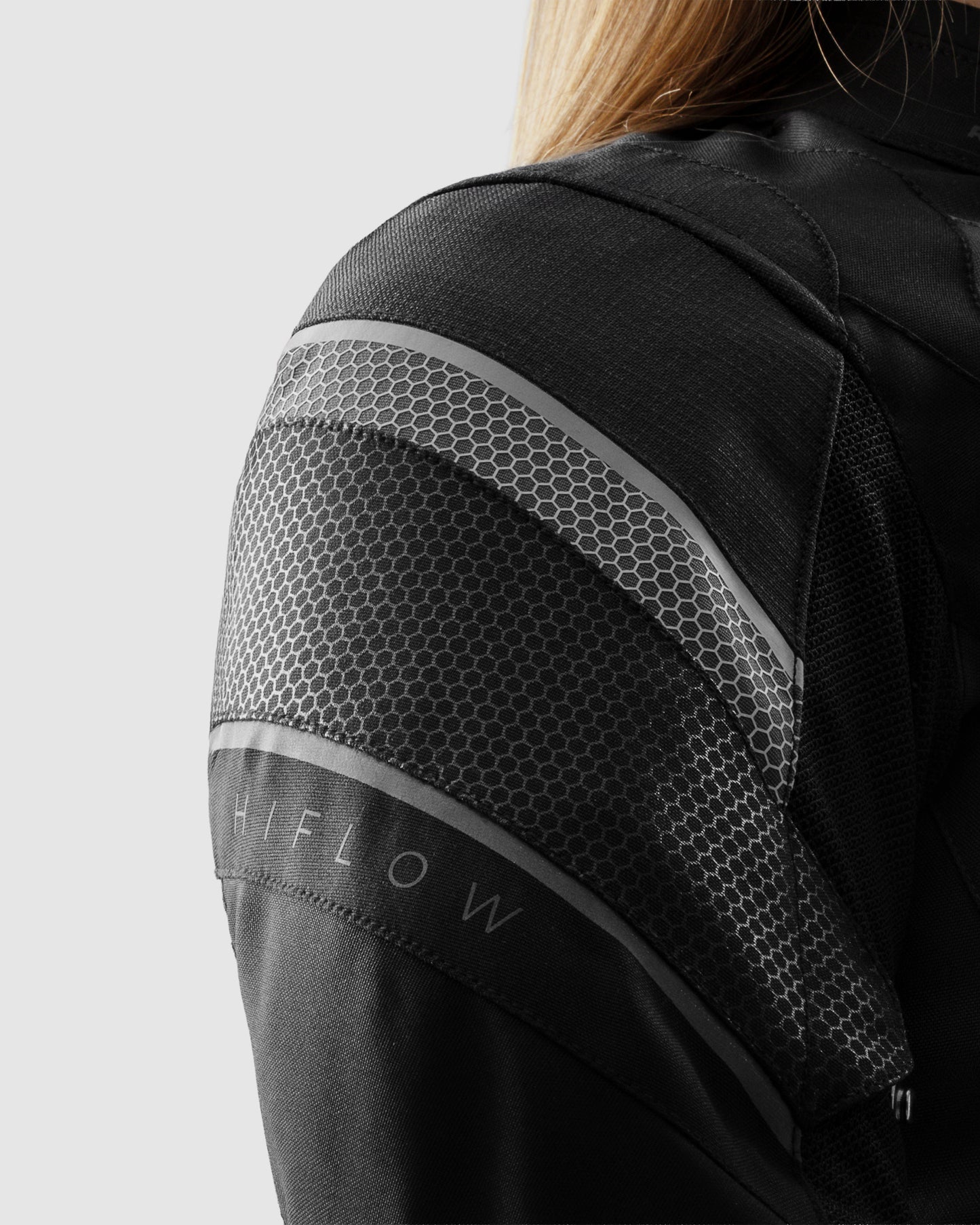 Hiflow V Damen Motorradjacke Schwarz