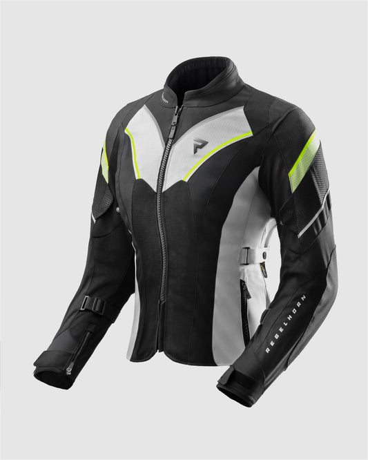 Hiflow V Damen Motorradjacke Grau