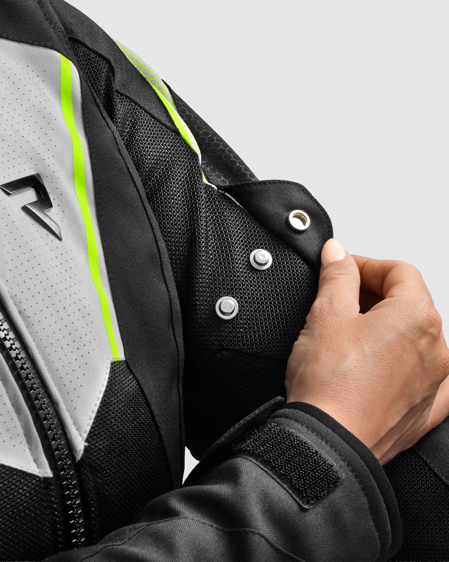 Hiflow V Damen Motorradjacke Grau