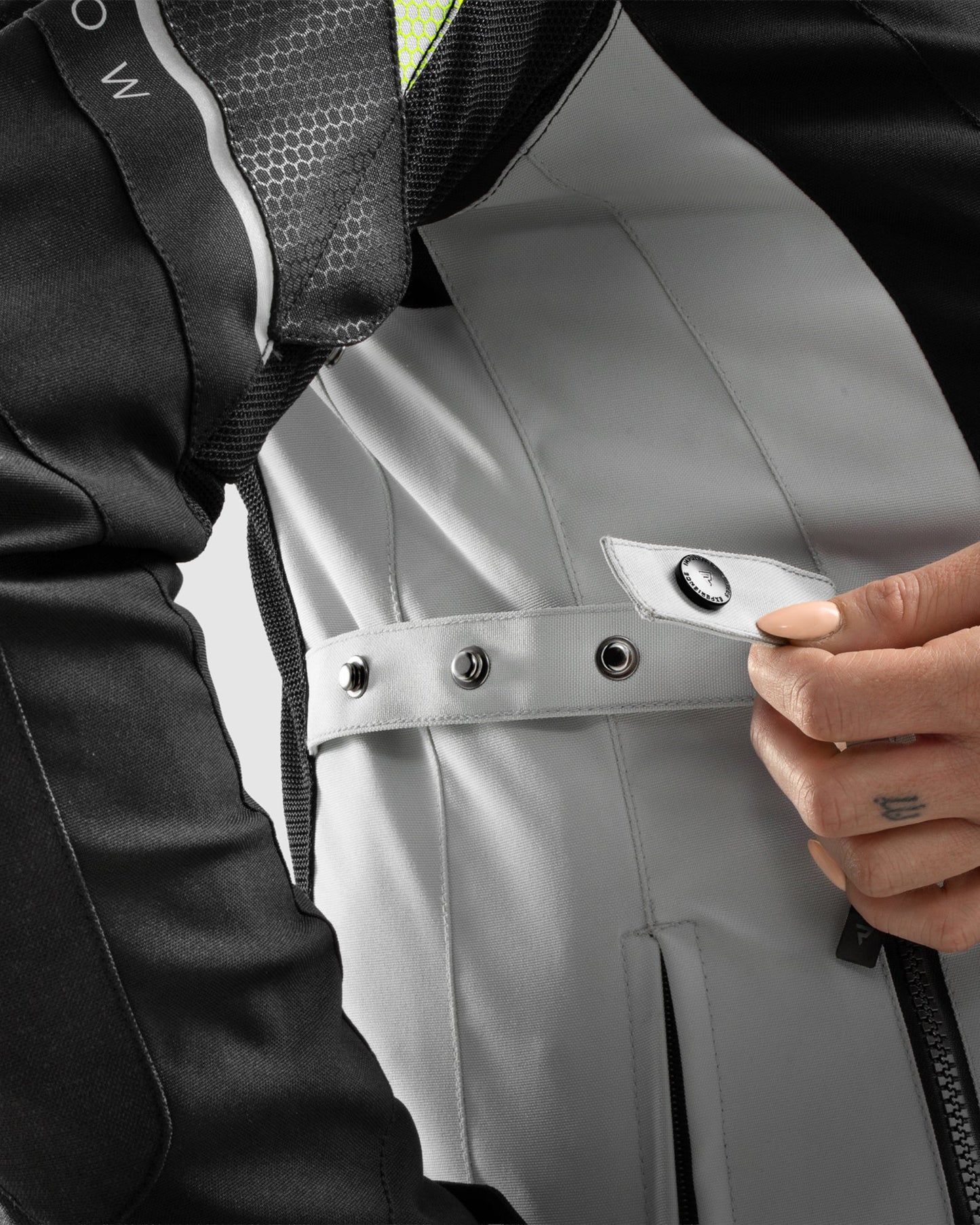 Hiflow V Damen Motorradjacke Grau