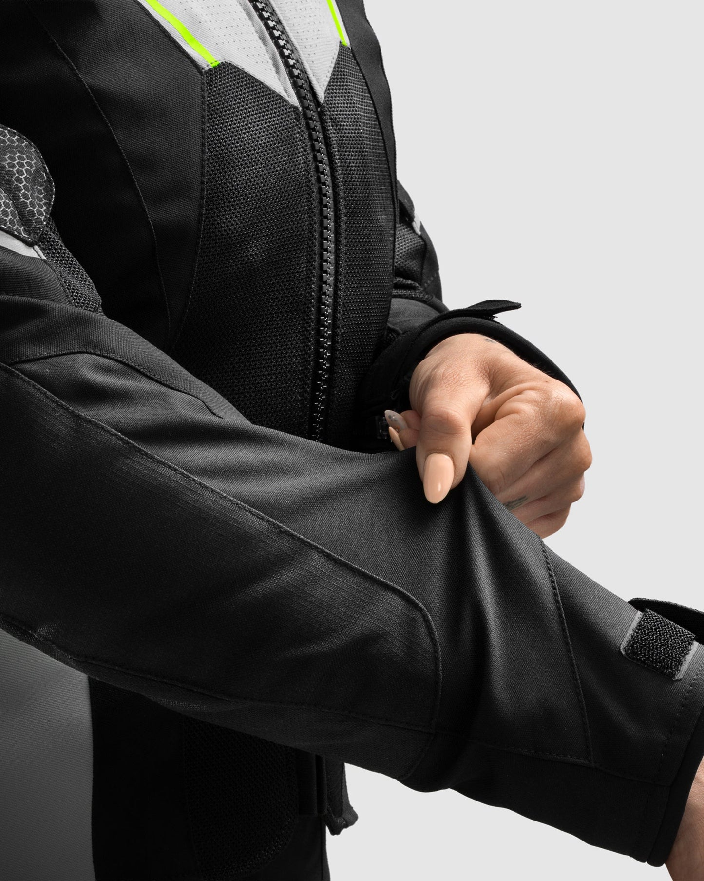 Hiflow V Damen Motorradjacke Grau