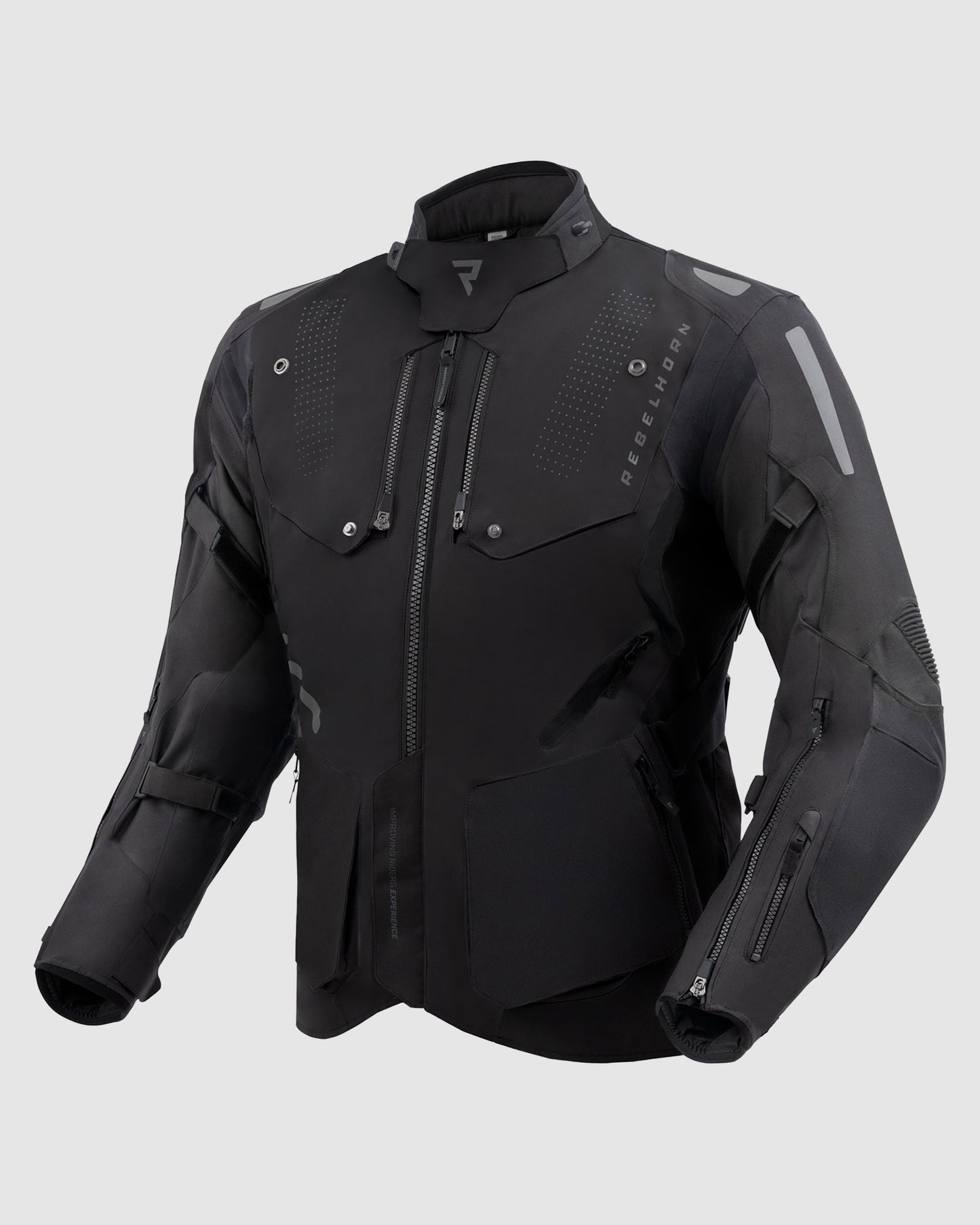 Hiker IV Motorradjacke Schwarz