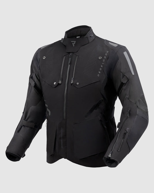 Hiker IV Motorradjacke Schwarz