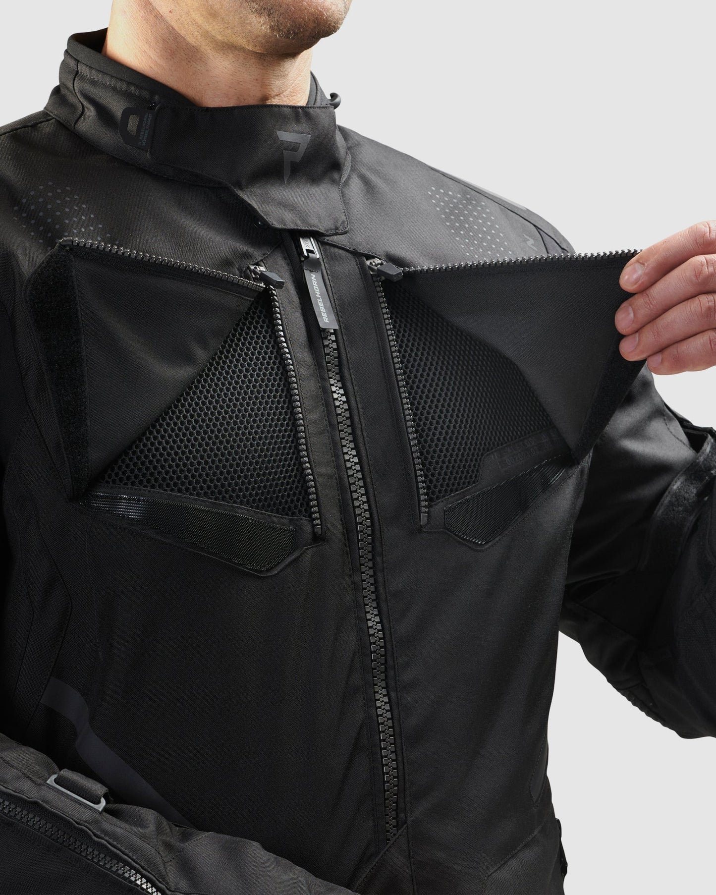 Hiker IV Motorradjacke Schwarz