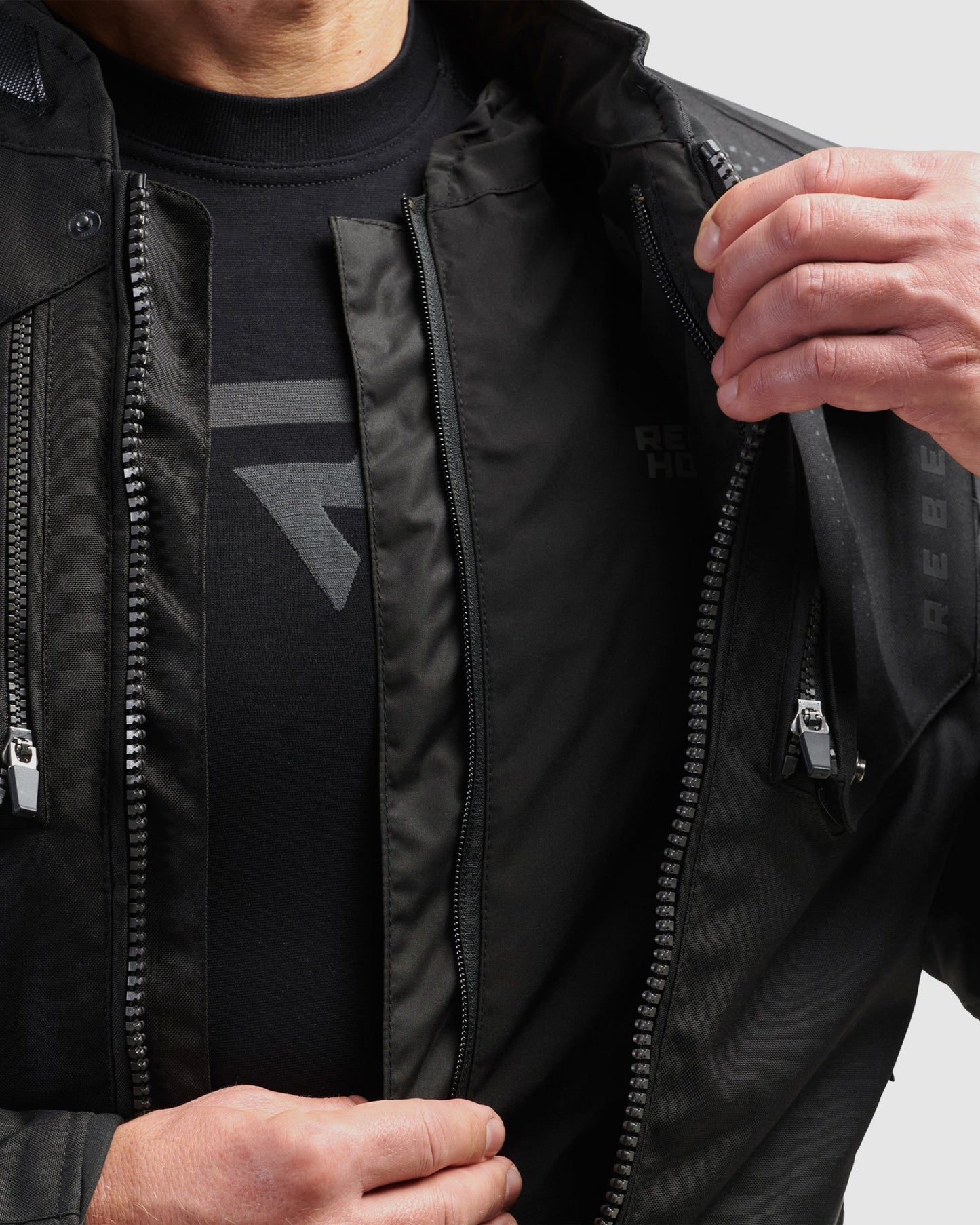 Hiker IV Motorradjacke Schwarz