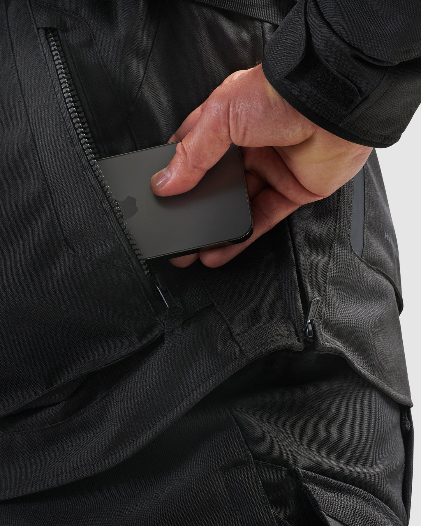 Hiker IV Motorradjacke Schwarz