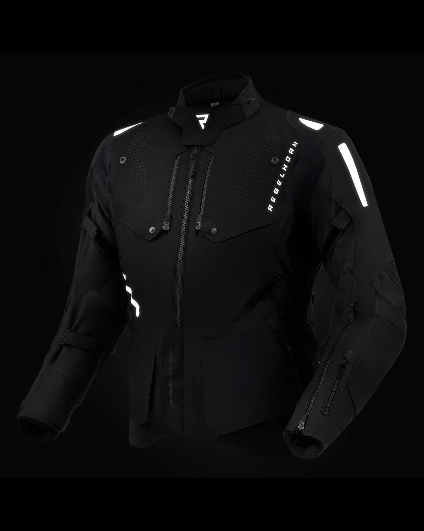 Hiker IV Motorradjacke Schwarz