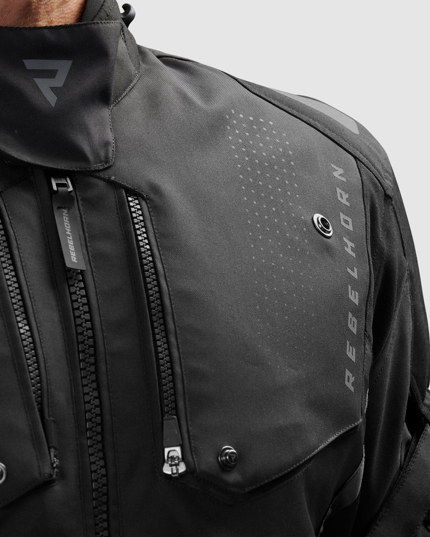 Hiker IV Motorradjacke Schwarz