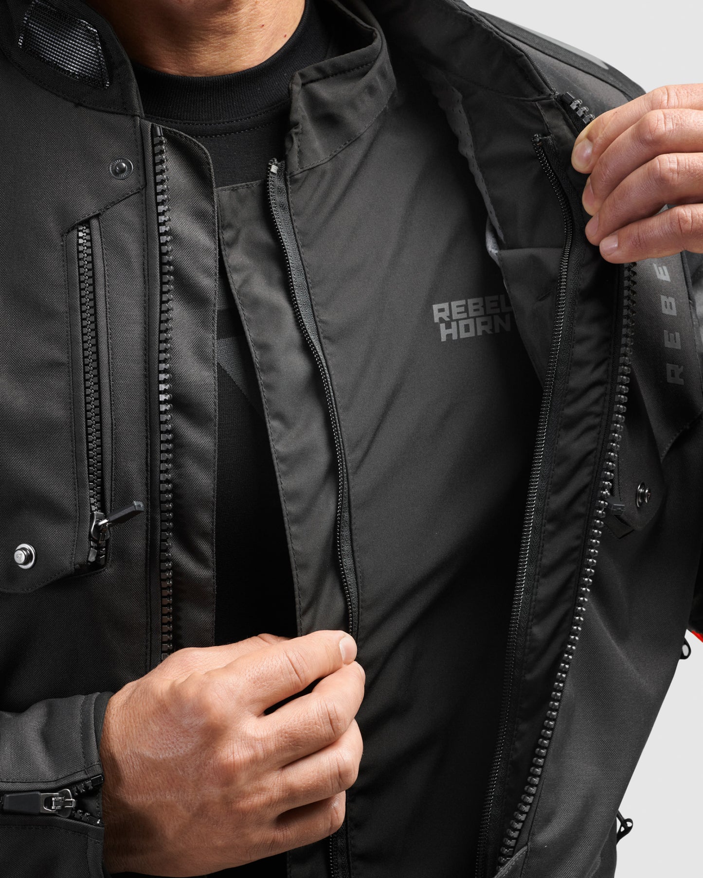 Hiker IV Motorradjacke Rot