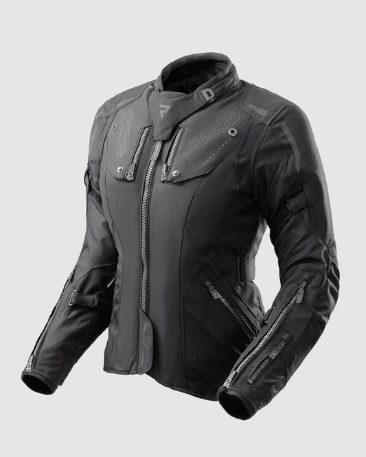Hiker IV Damen Motorradjacke Schwarz