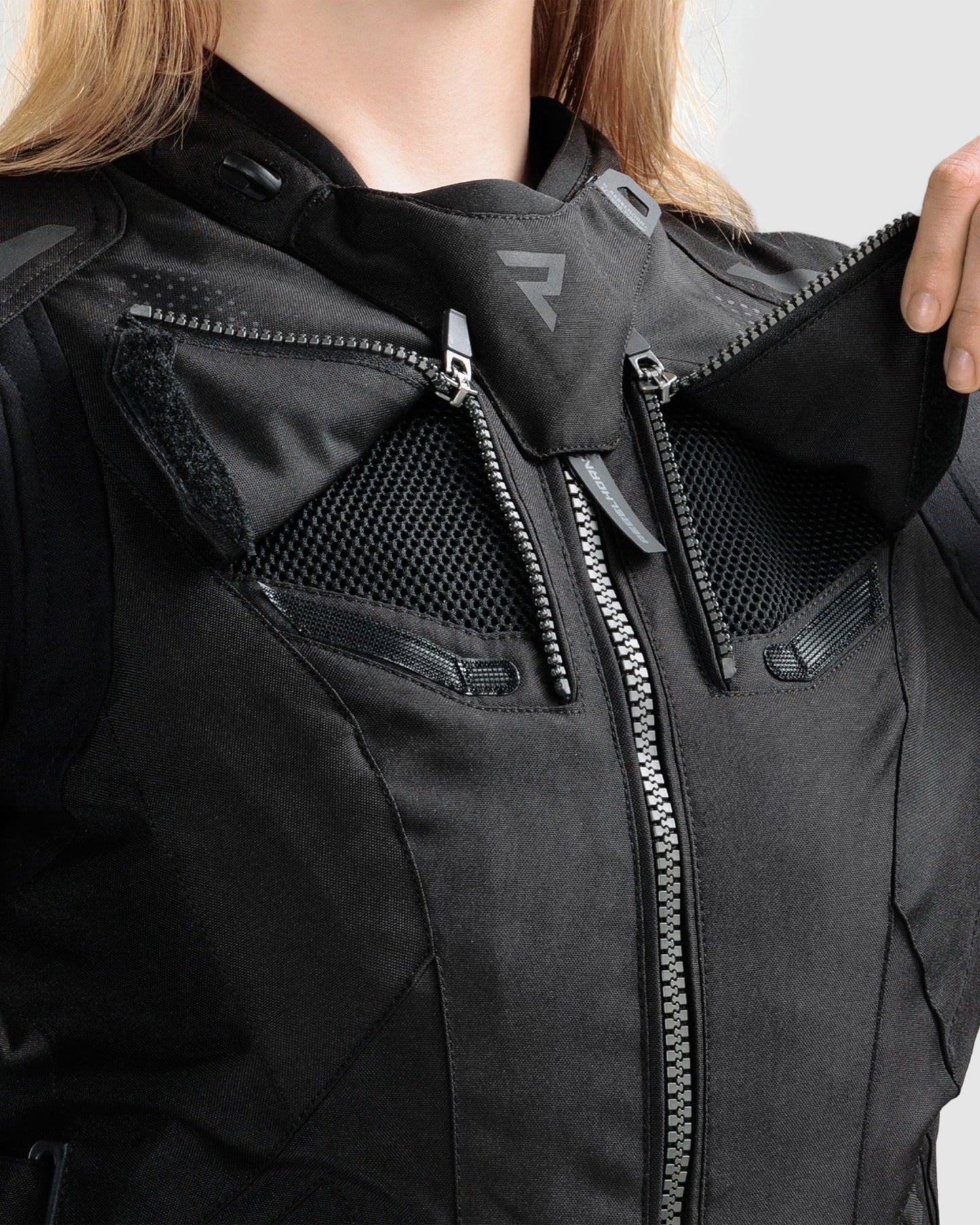 Hiker IV Damen Motorradjacke Schwarz