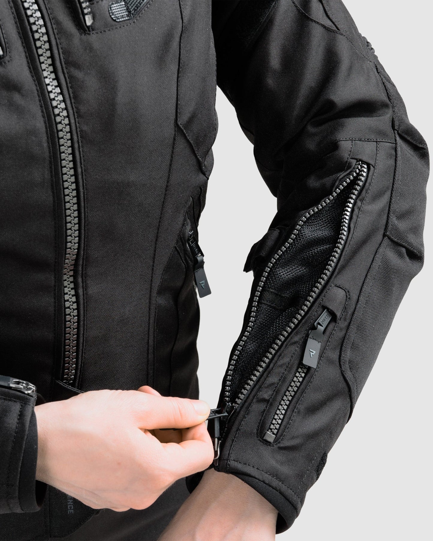 Hiker IV Damen Motorradjacke Schwarz