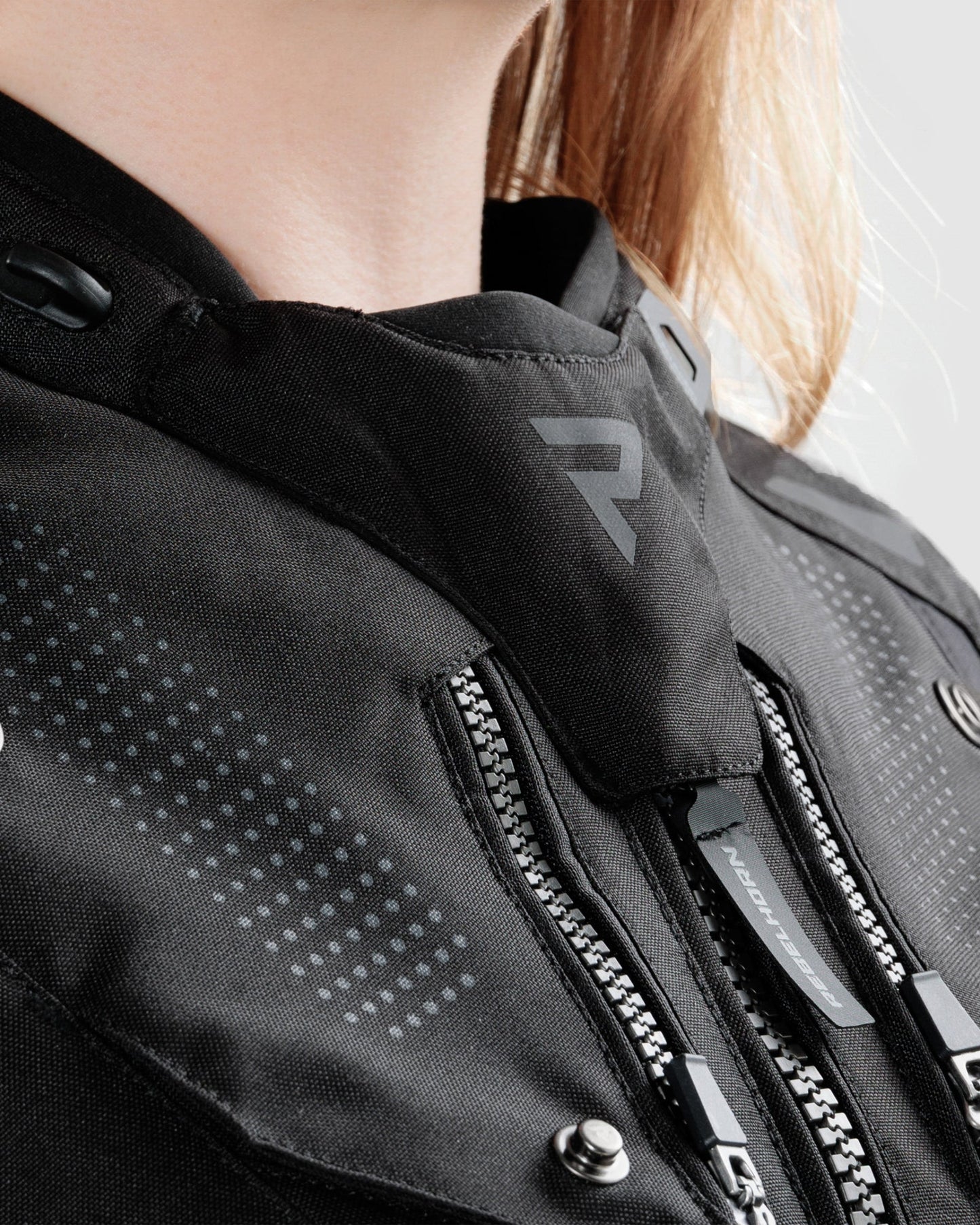 Hiker IV Damen Motorradjacke Schwarz