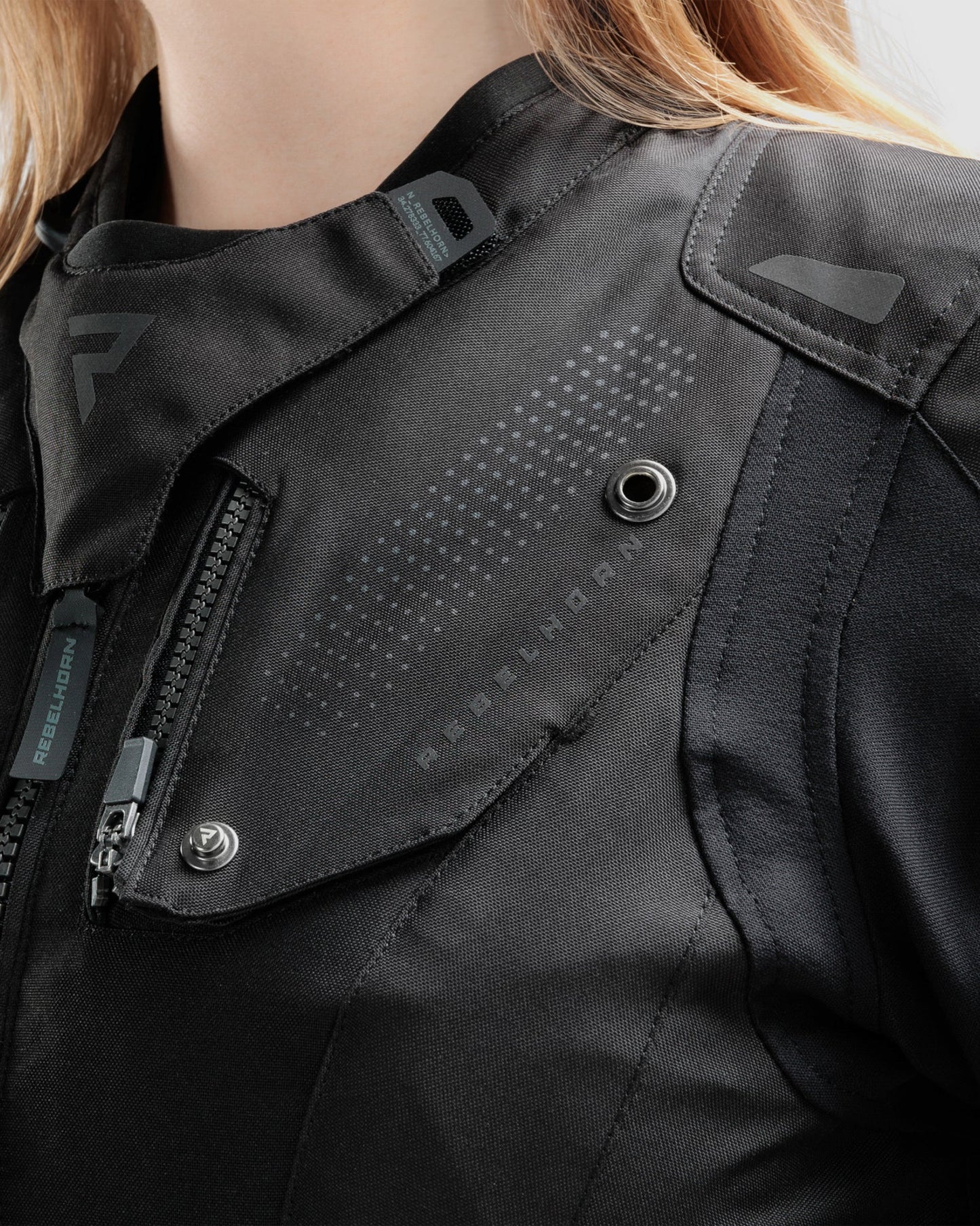 Hiker IV Damen Motorradjacke Schwarz