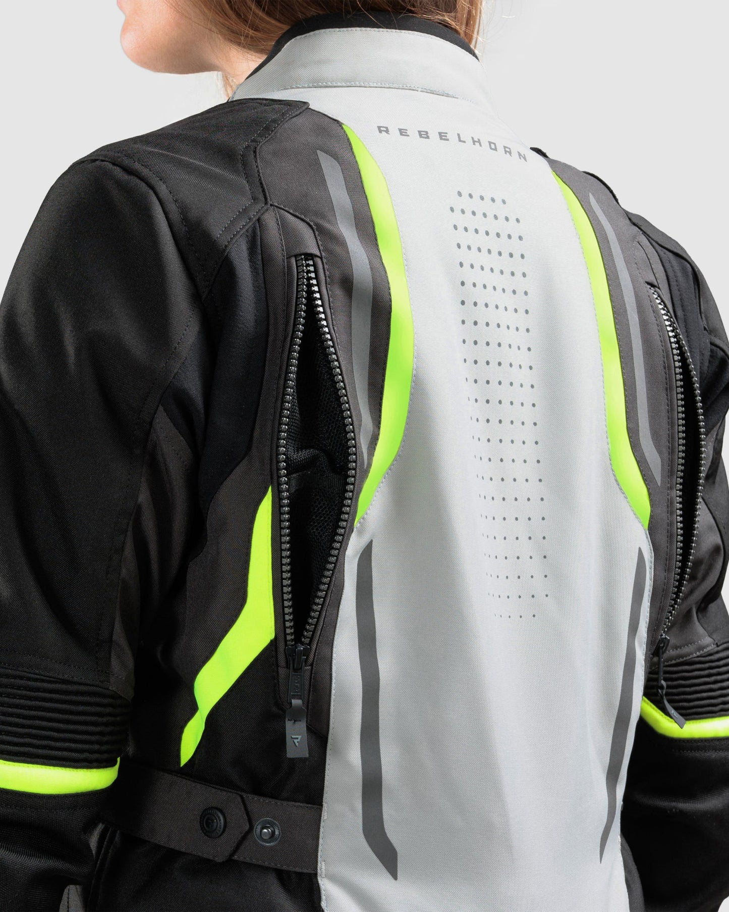 Hiker IV Damen Motorradjacke Grau