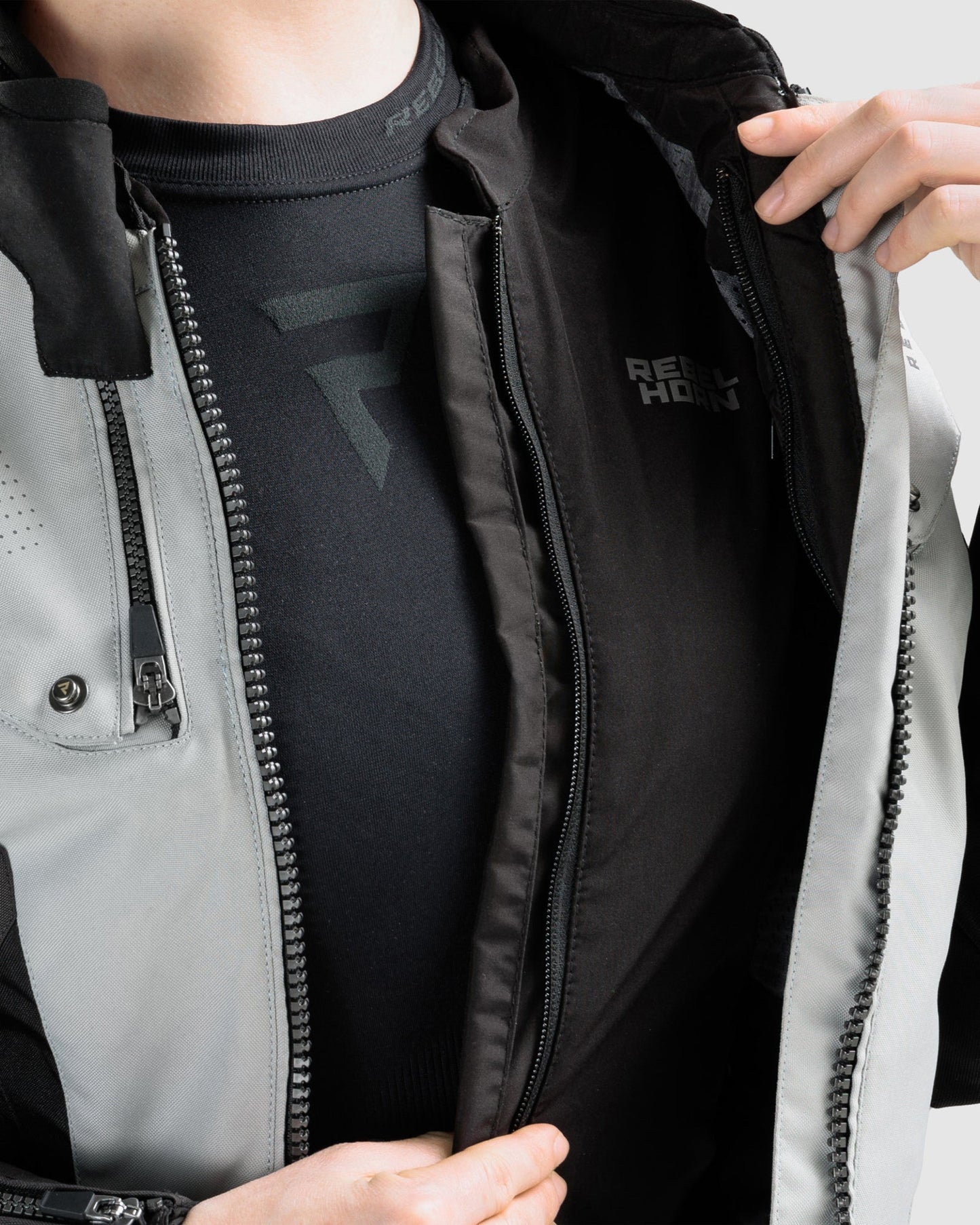 Hiker IV Damen Motorradjacke Grau