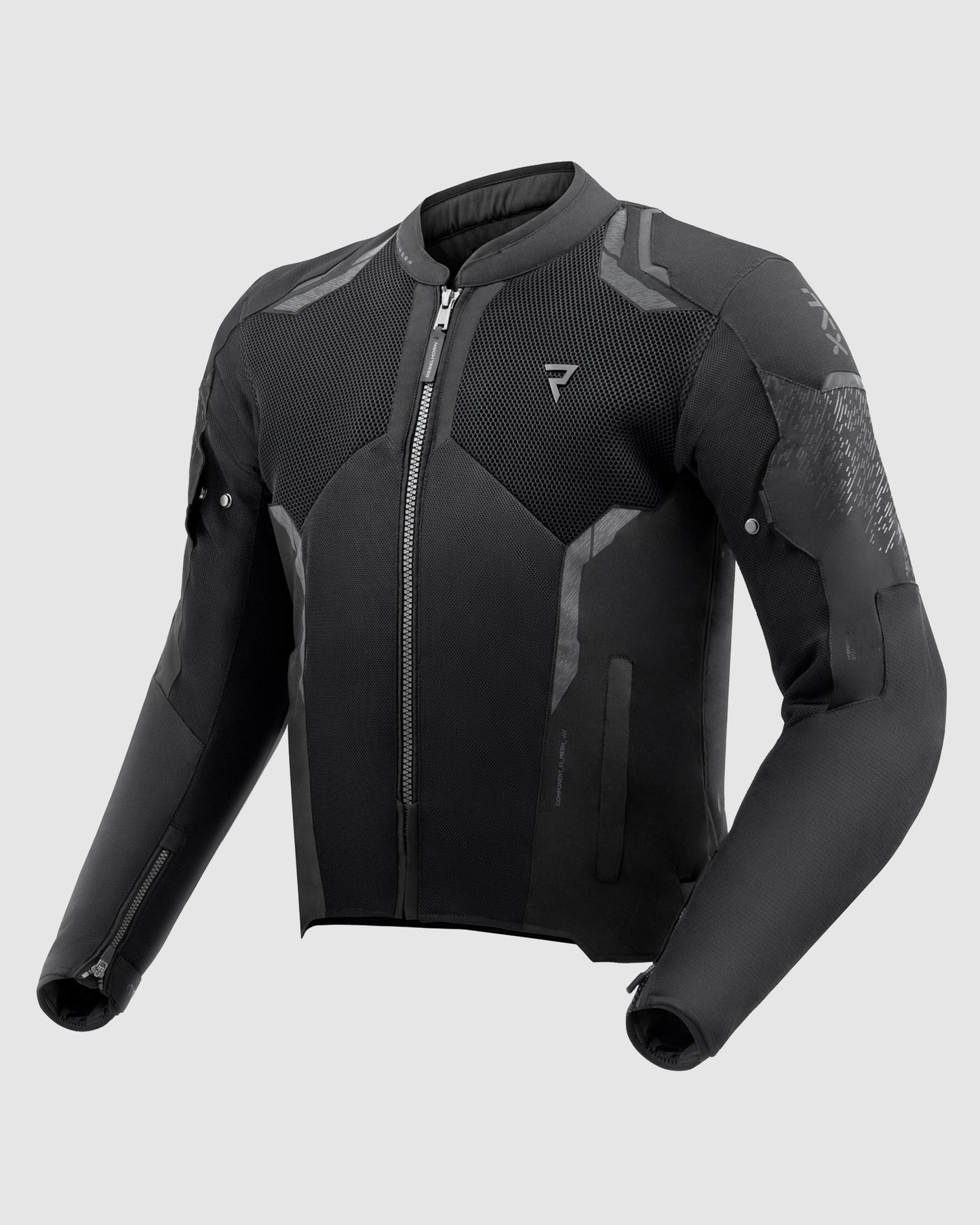 Jax Motorradjacke Schwarz