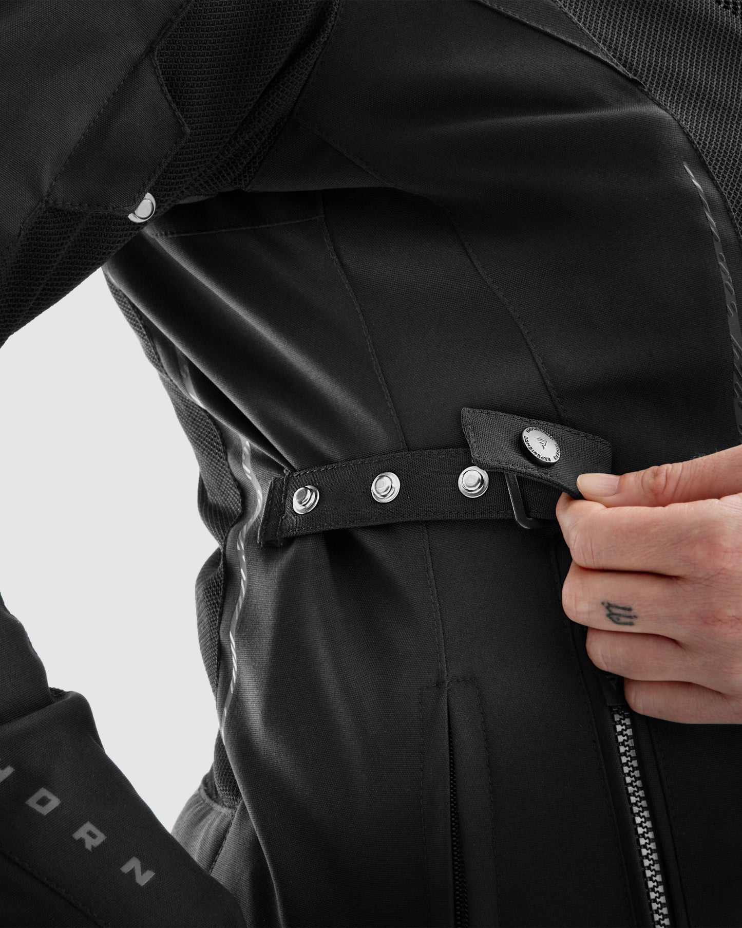 Jax Damen Motorradjacke Schwarz