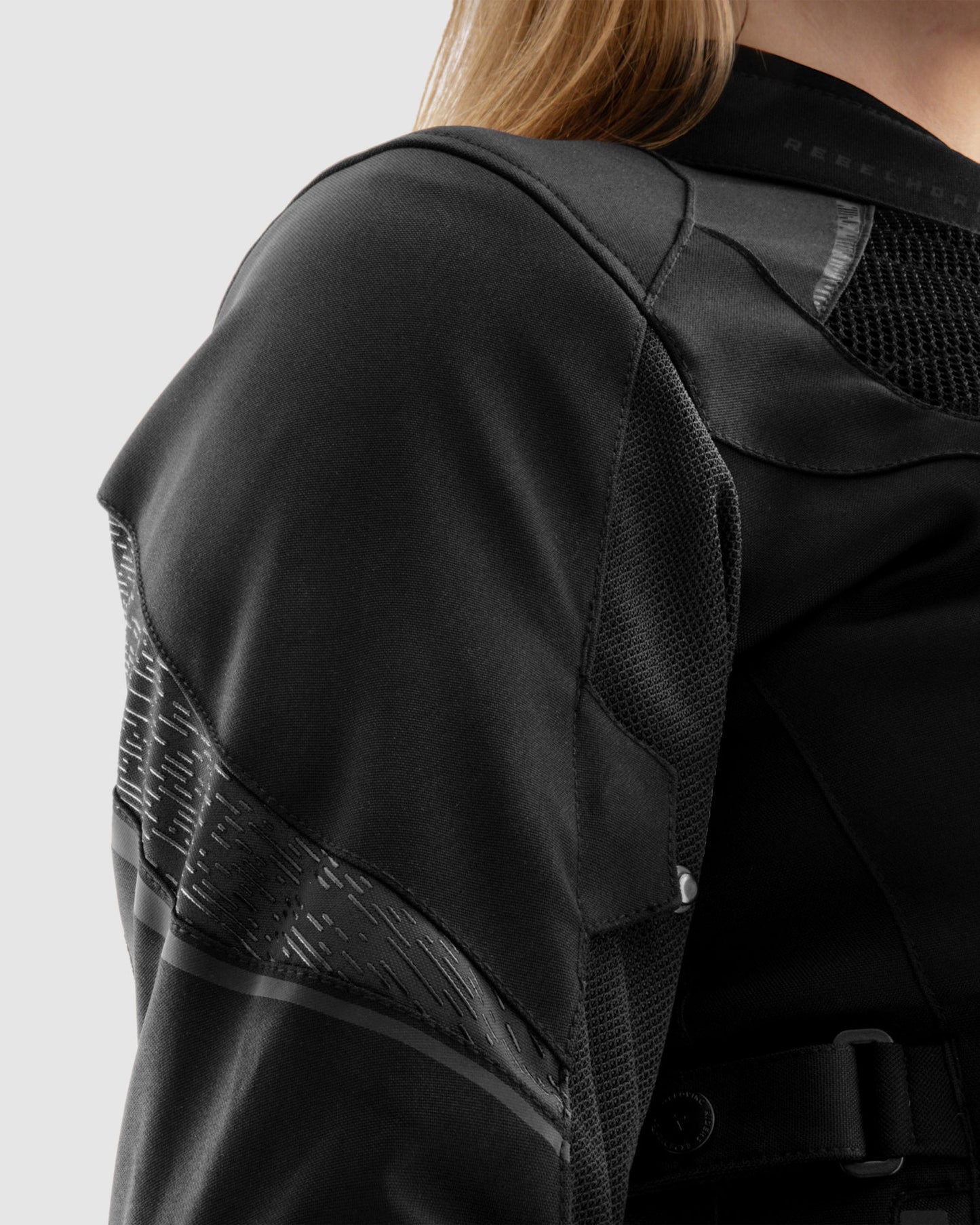 Jax Damen Motorradjacke Schwarz