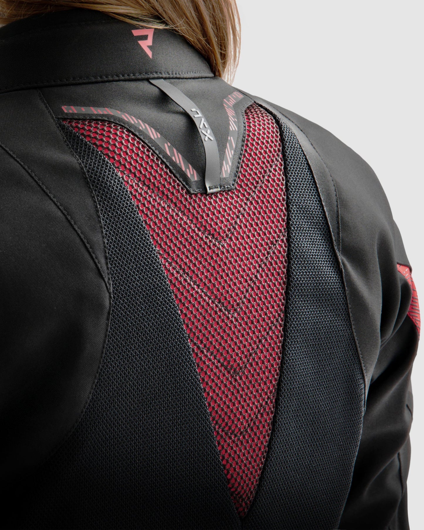 Jax Damen Motorradjacke Rot